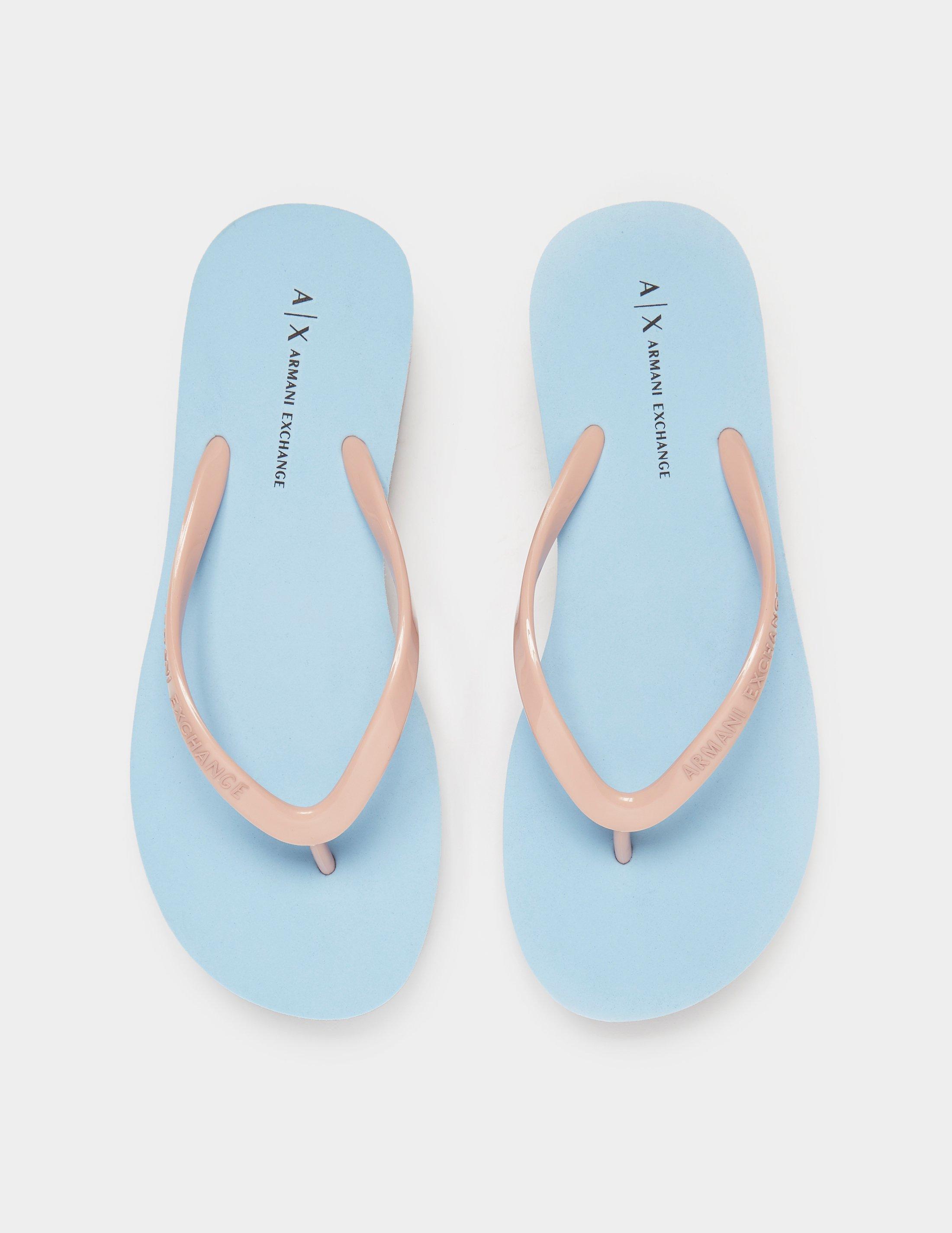 armani wedge flip flops