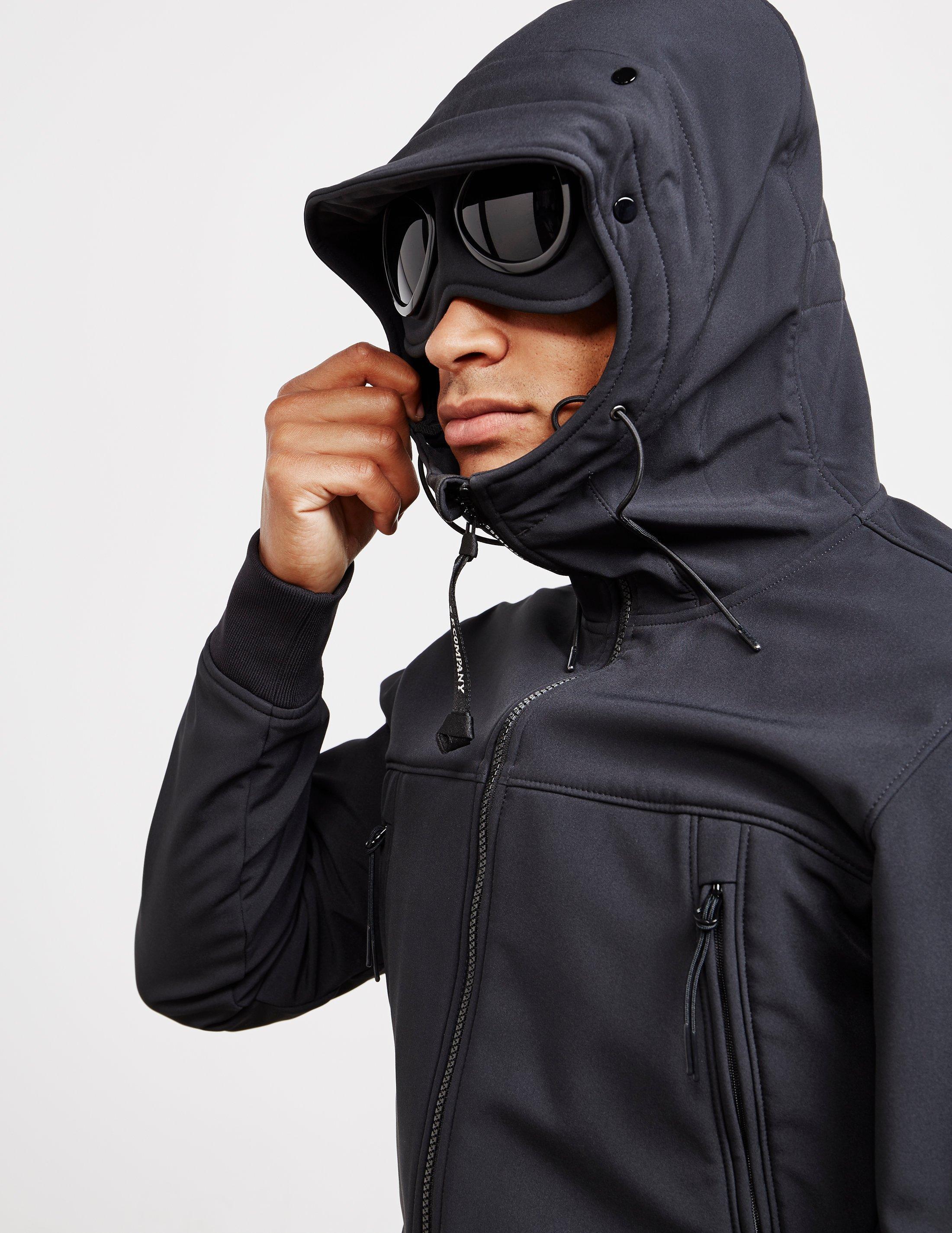 C.P. Company Synthetic Mens Goggle Softshell Jacket Black for Men | Lyst
