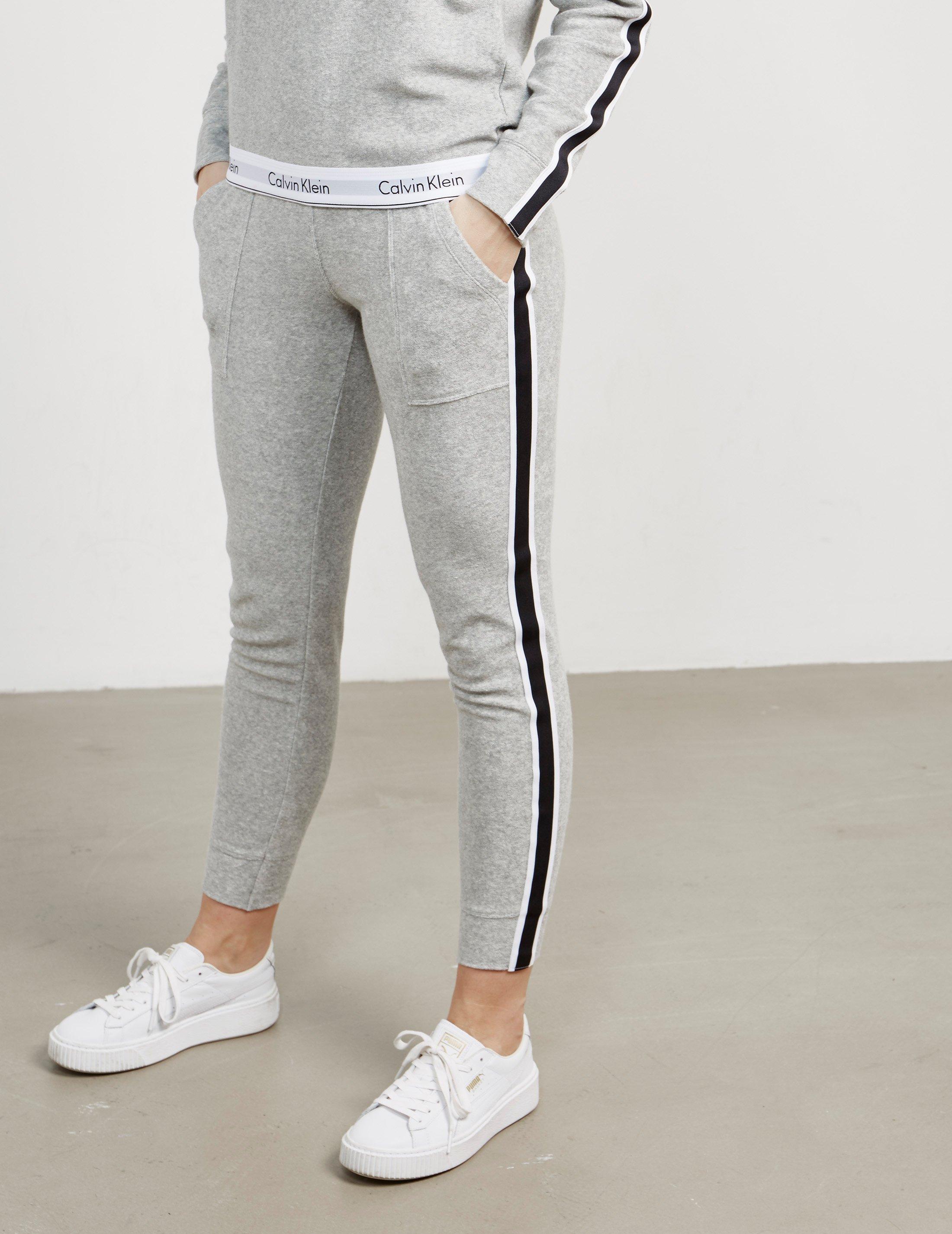 Calvin Klein Cotton Womens Americana Joggers Grey in Gray - Lyst