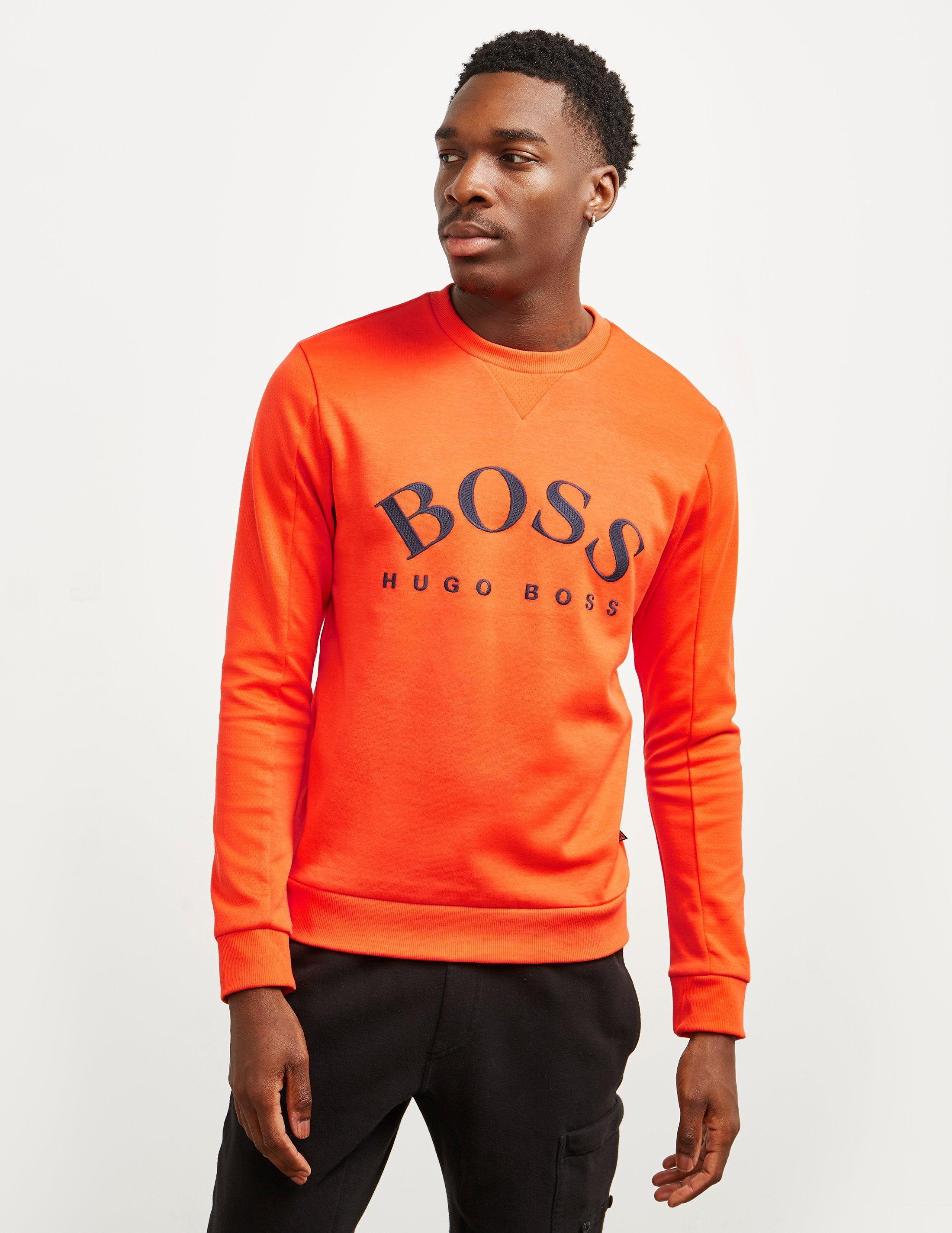 BOSS Orange Mens Whoosh Lightweight Sweatshirt 