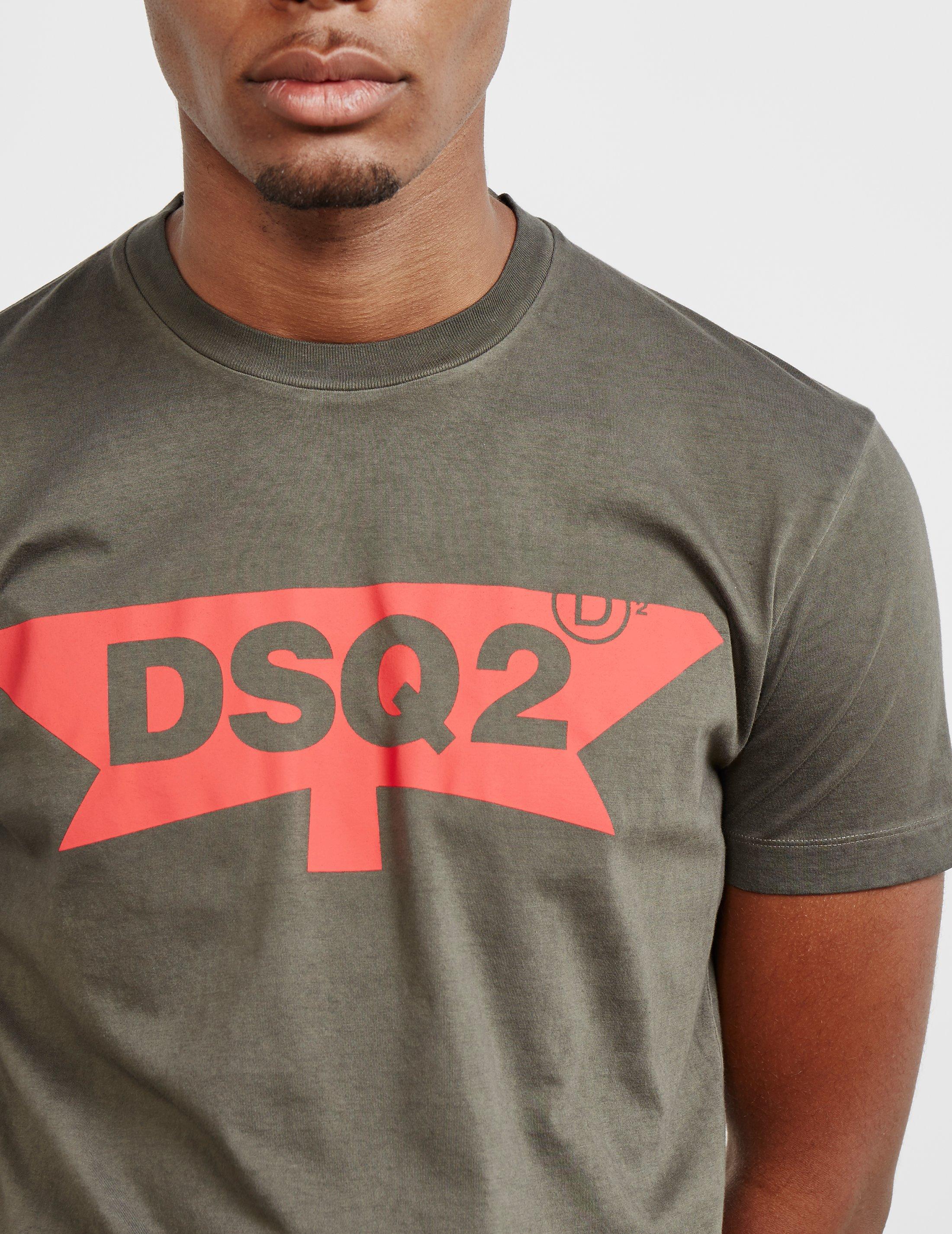 dsquared2 half maple short sleeve t shirt