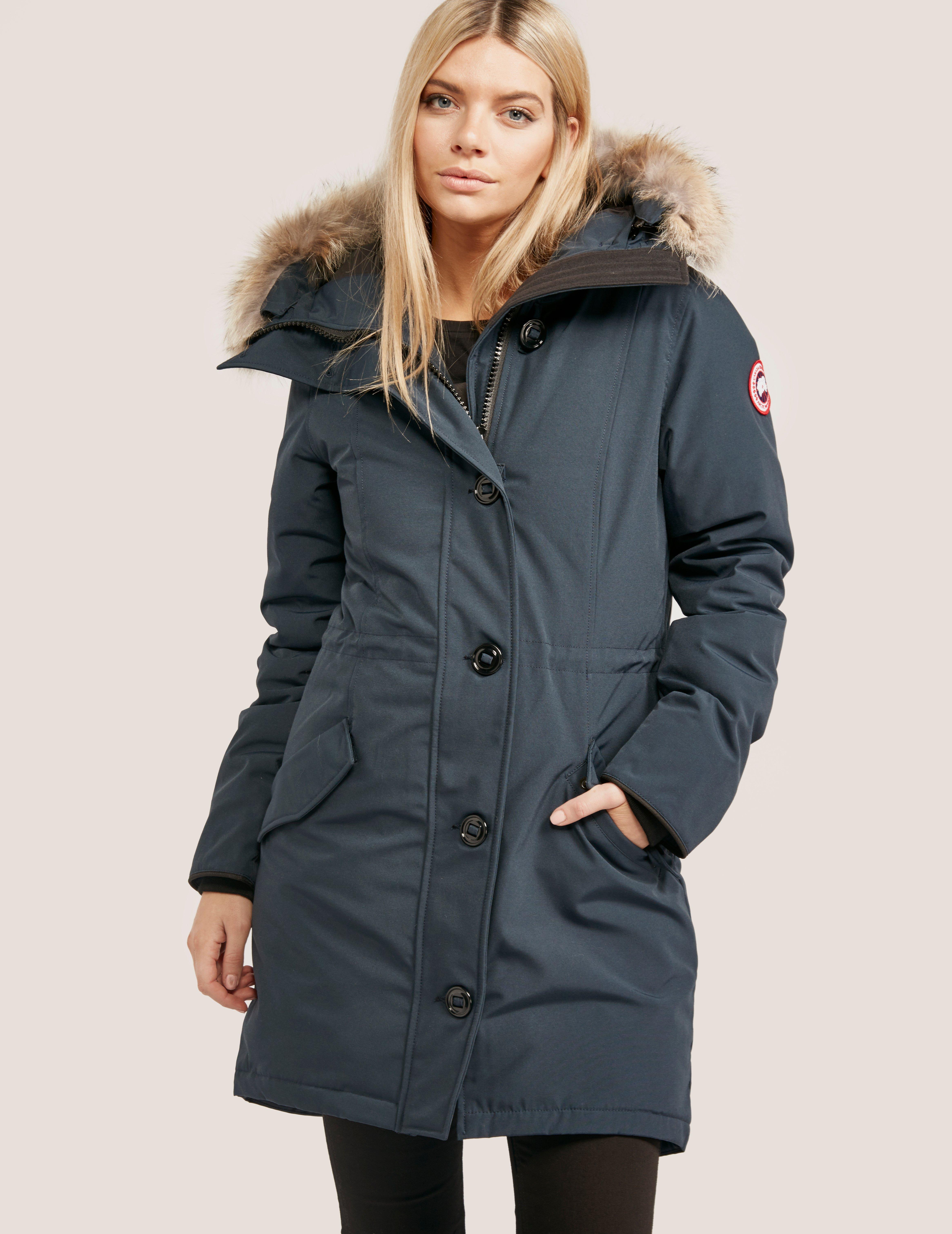 Canada Goose Goose Rossclair Parka Ink in Blue - Lyst