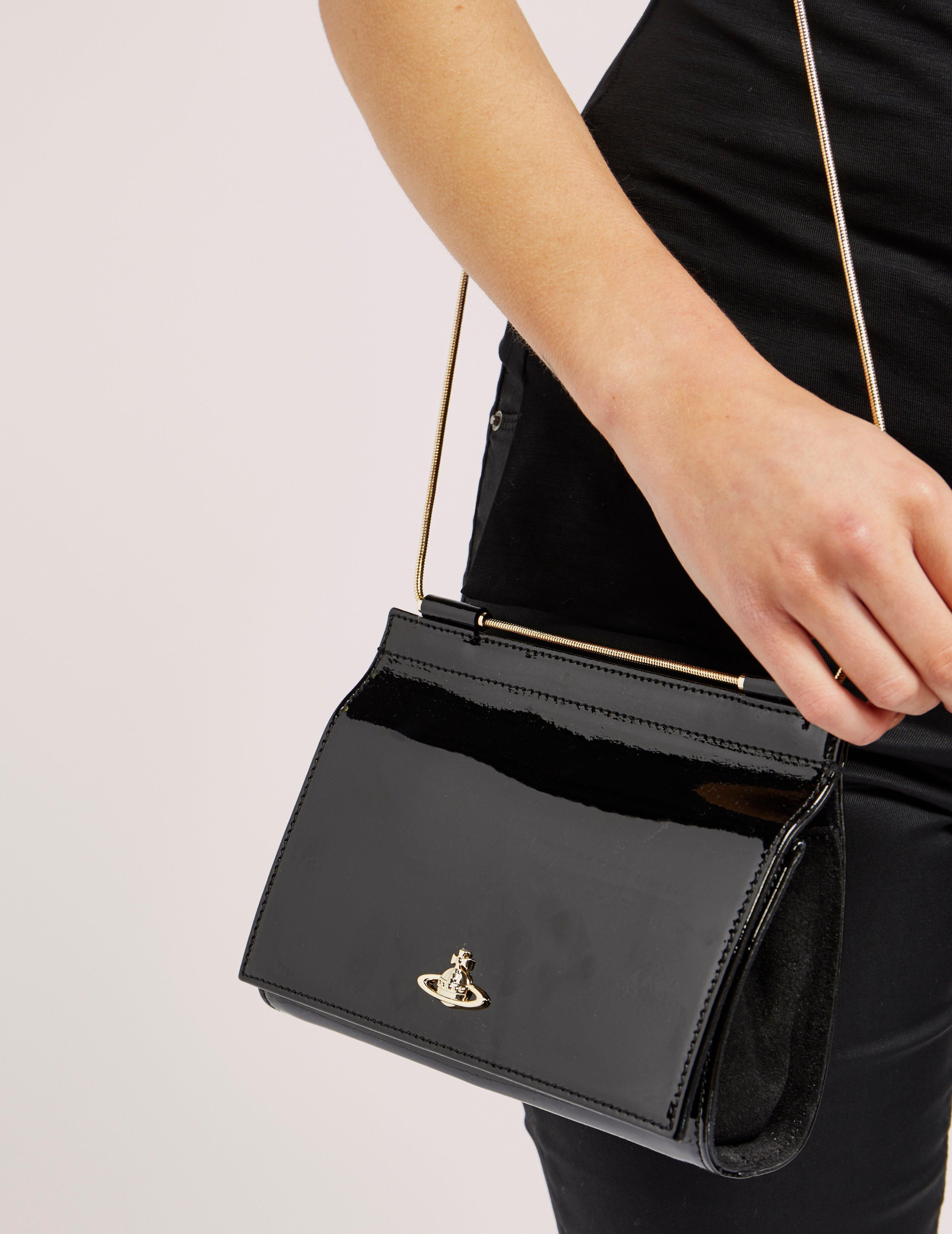 Vivienne Westwood Leather Margate Crossbody Bag in Black Lyst