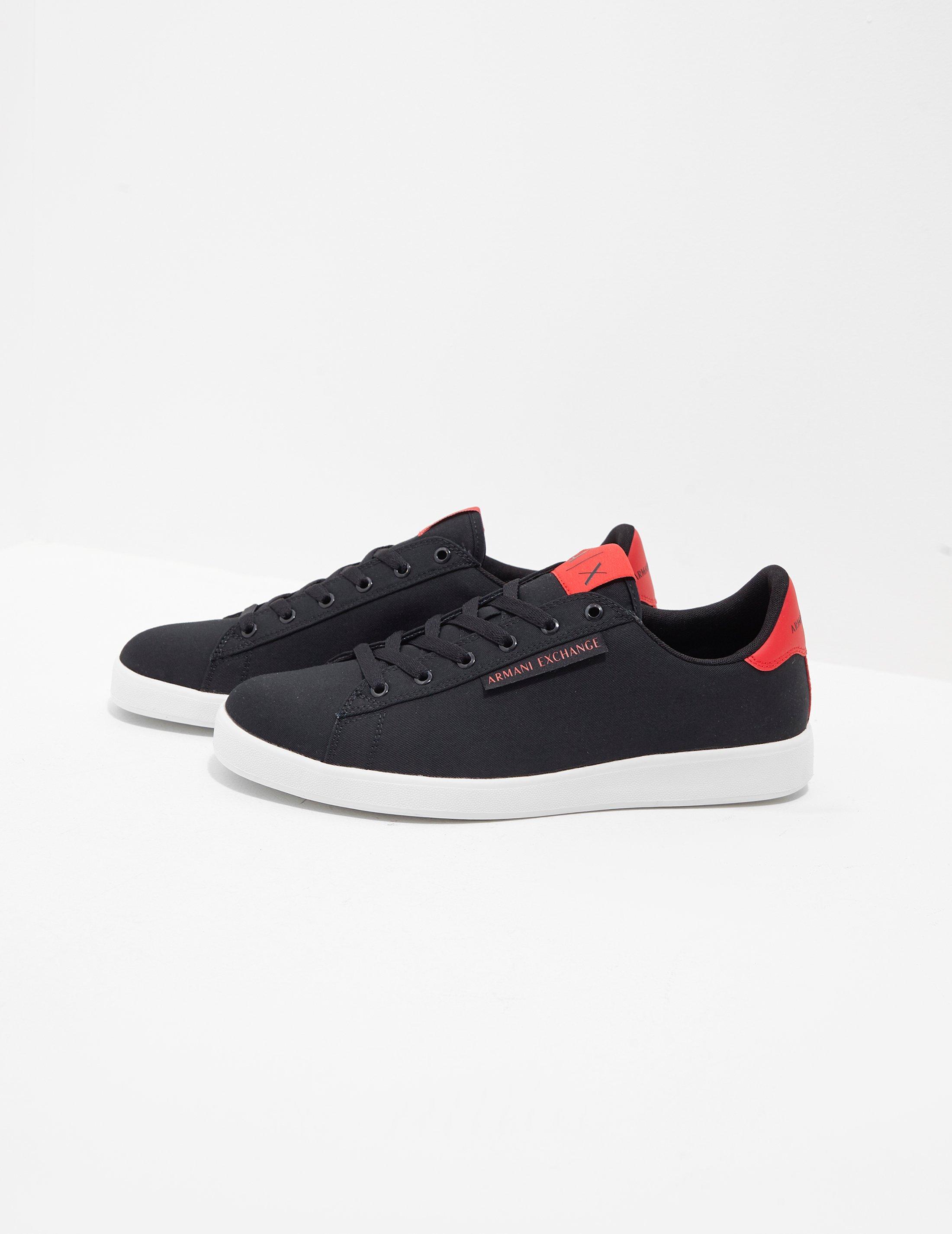 armani exchange canvas trainers