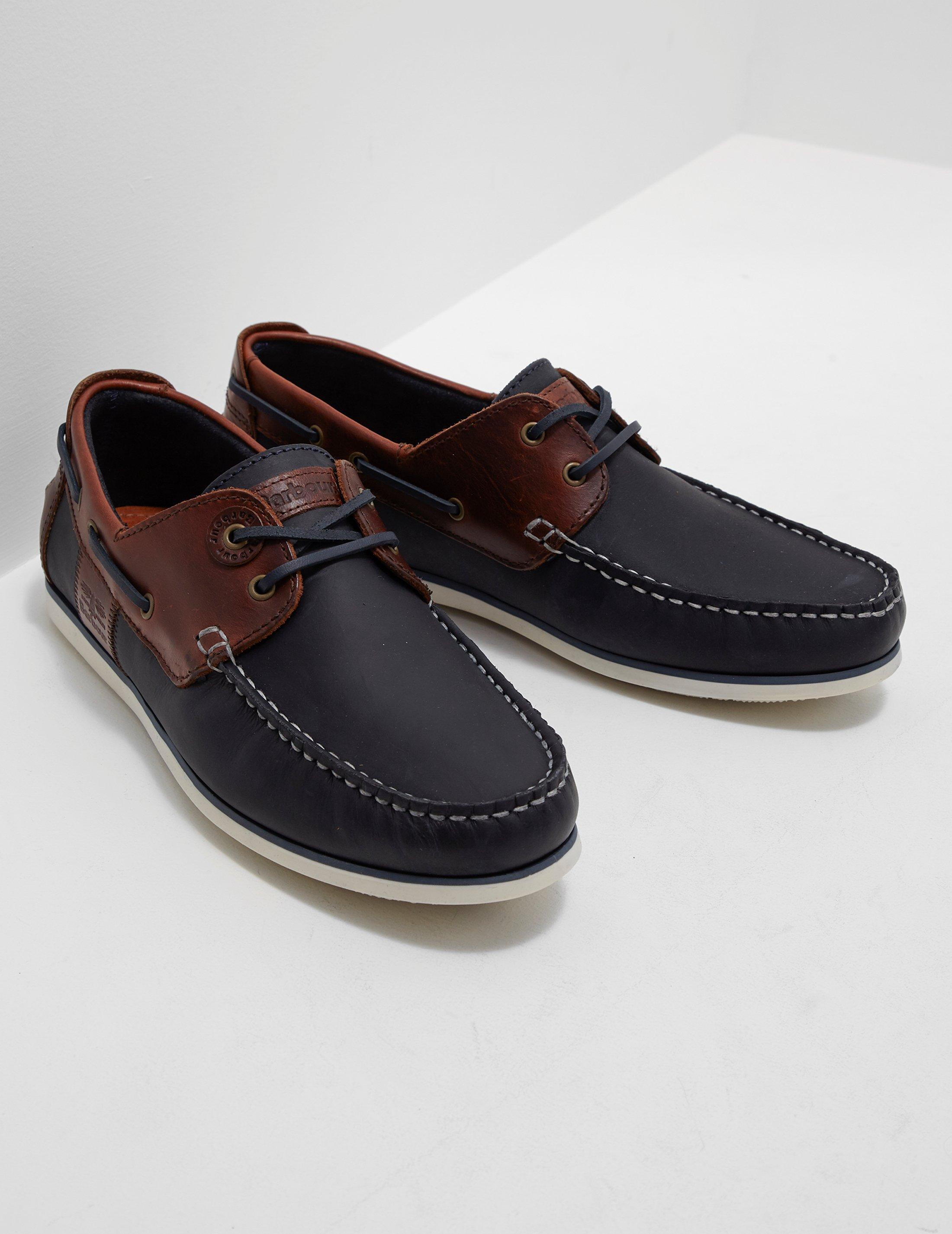 barbour capstan boat shoes navy