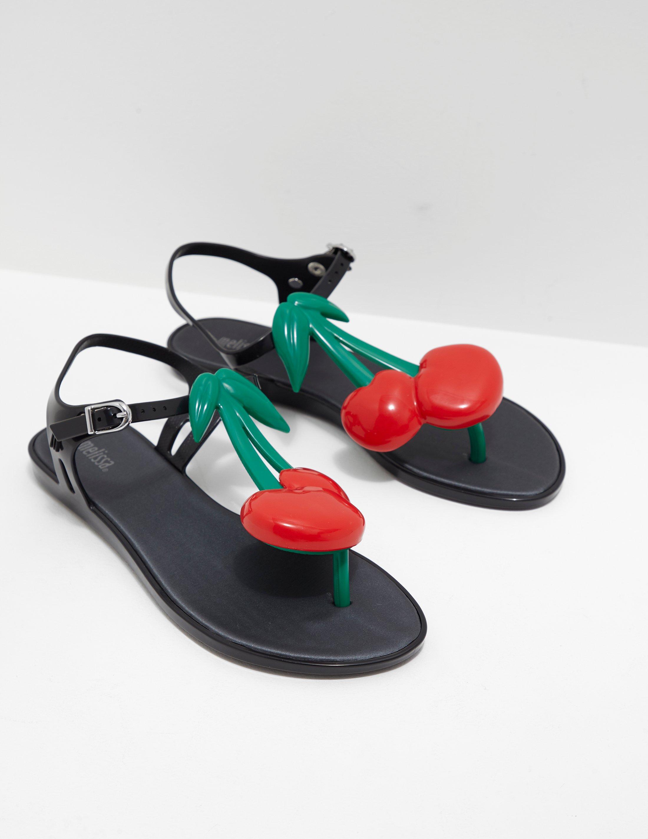 Melissa Womens Solar Cherry Sandal - Online Exclusive Black - Lyst