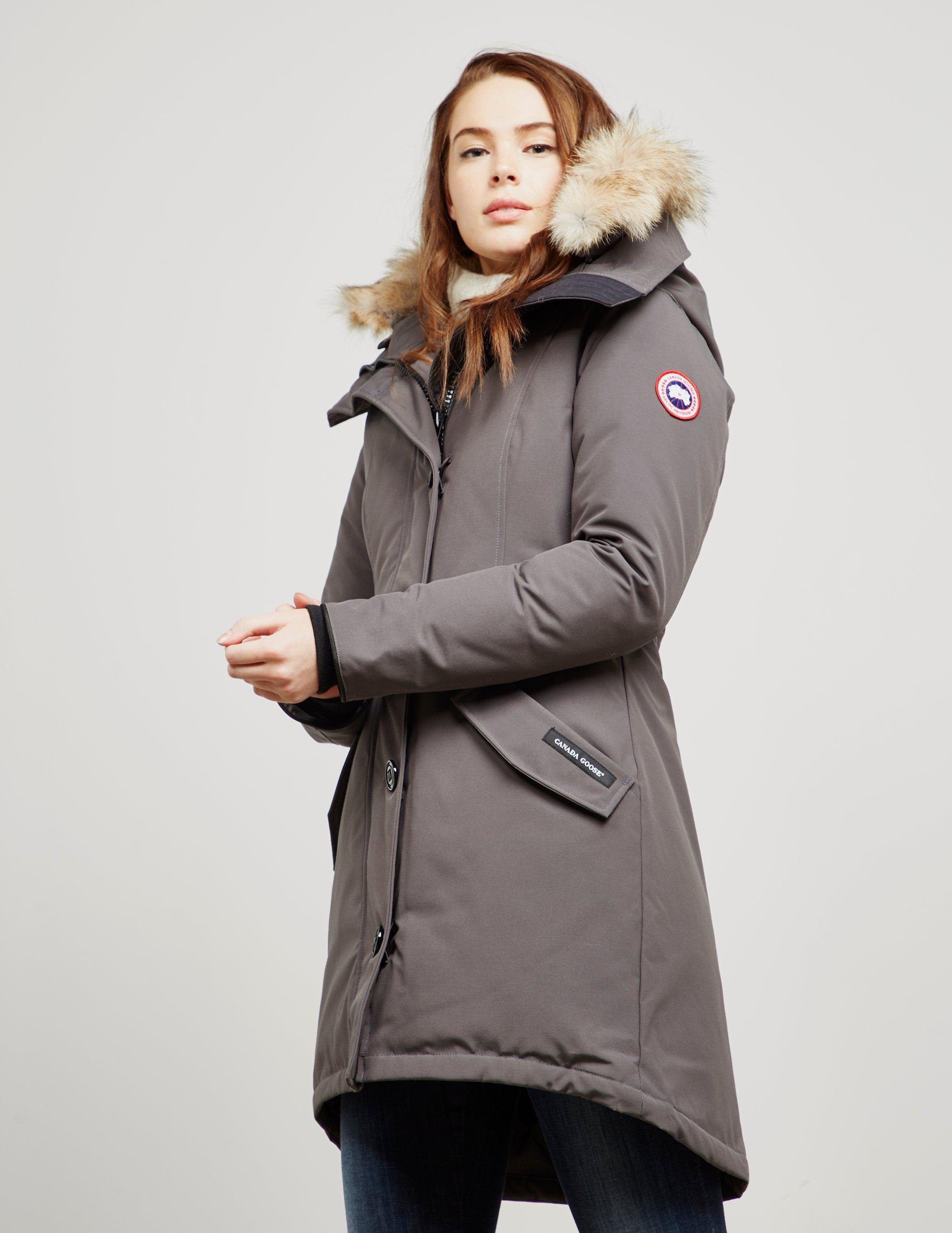 Canada Goose Goose Womens Rossclair Padded Parka Jacket Grey In Gray Lyst