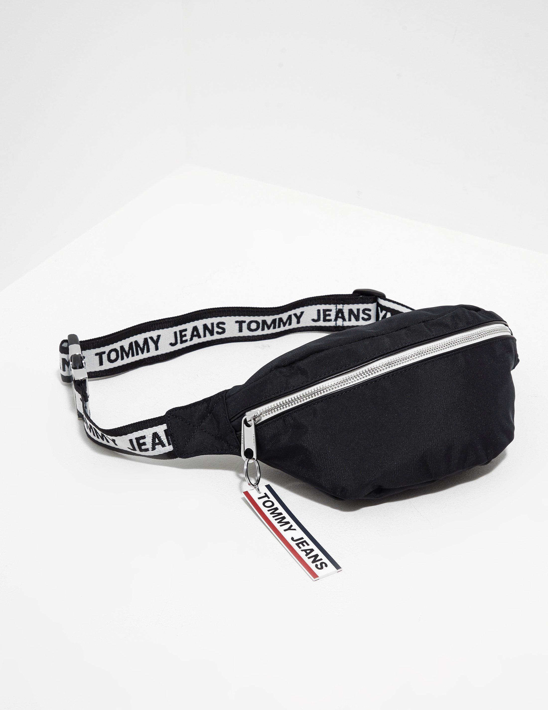 Tommy Hilfiger Denim Logo Tape Waist Bag Black | Lyst UK