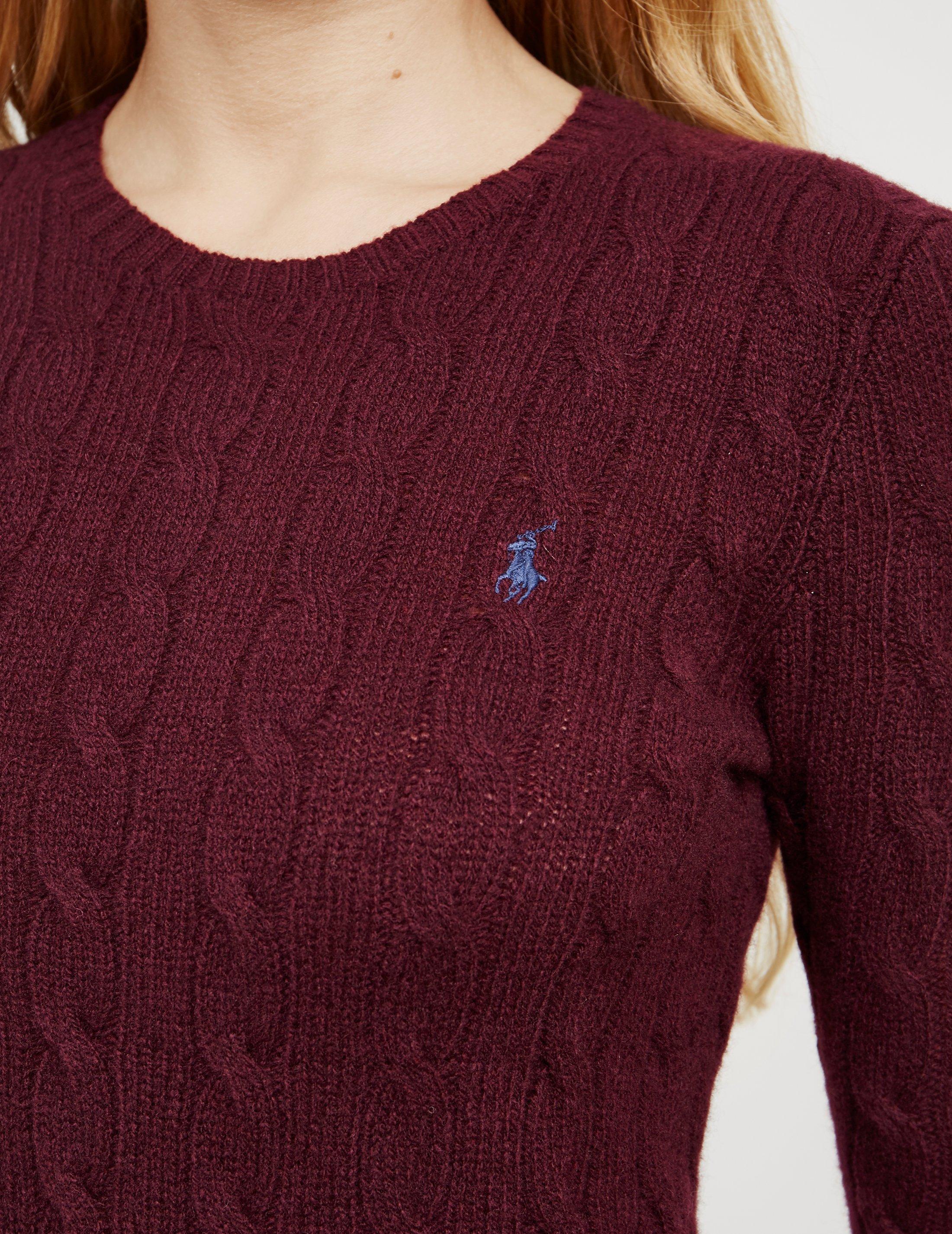 burgundy ralph lauren jumper