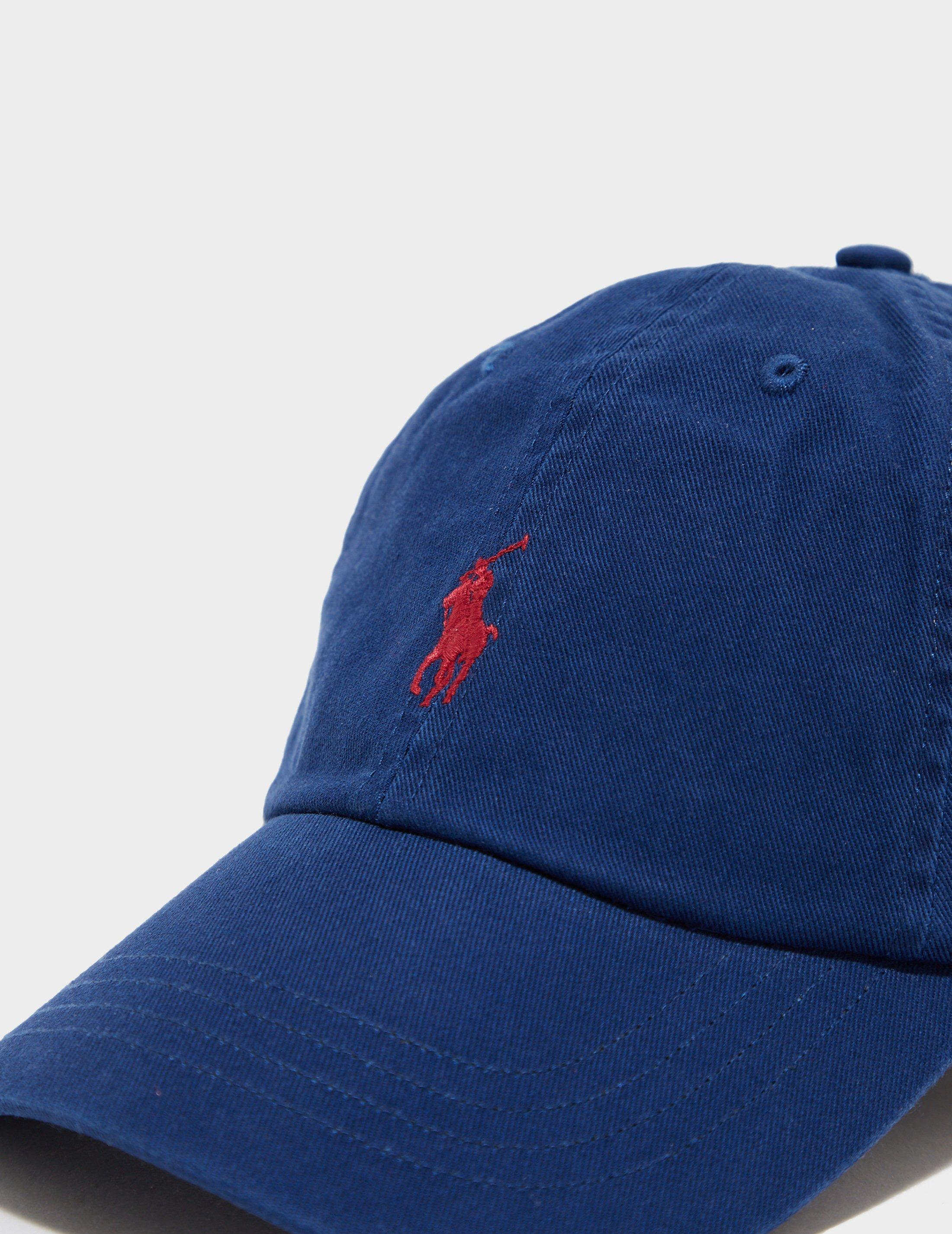 blue polo cap