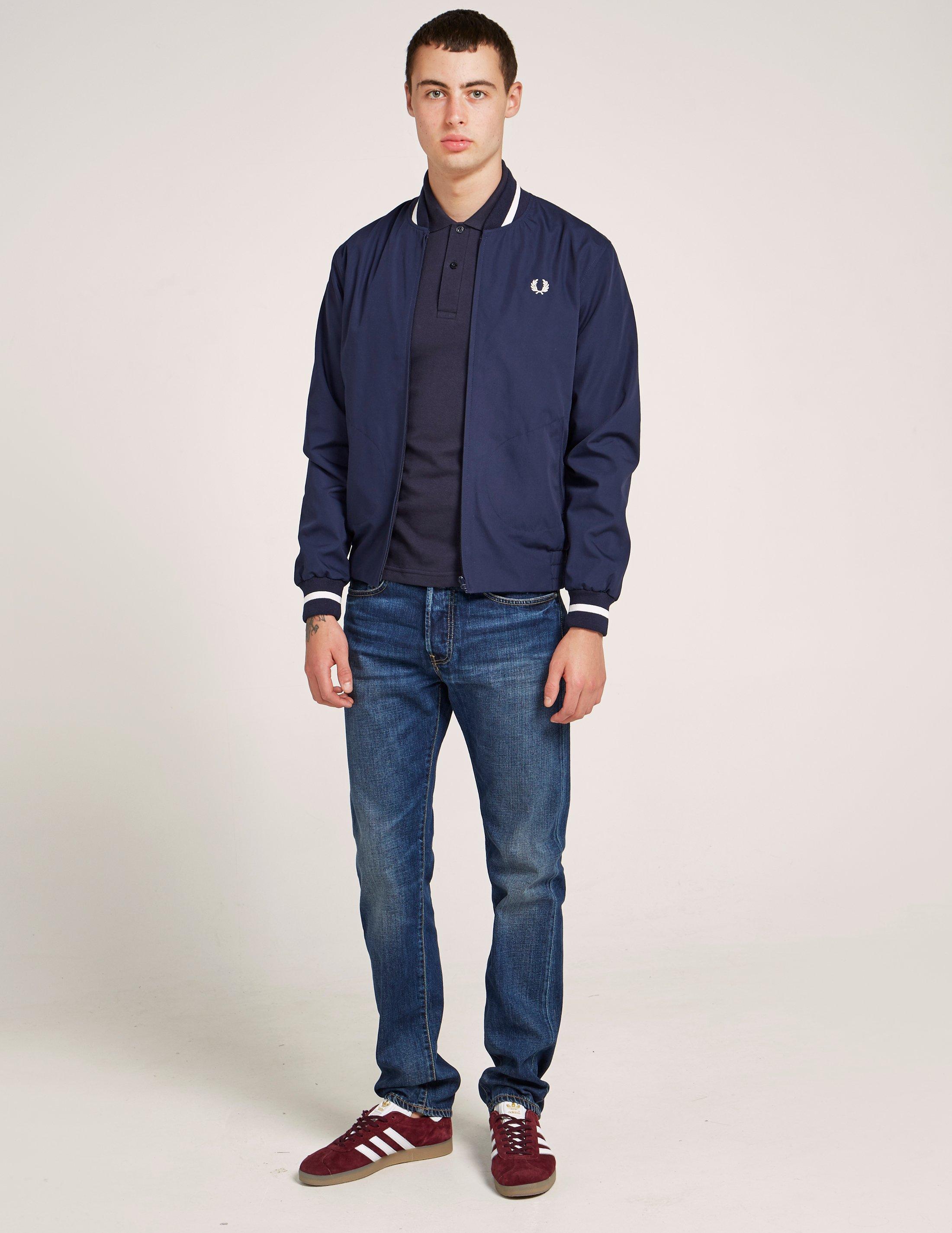 Fred Perry Cotton Reissue Made In England Bomber Jacket in Navy (Blue) for  Men | Lyst