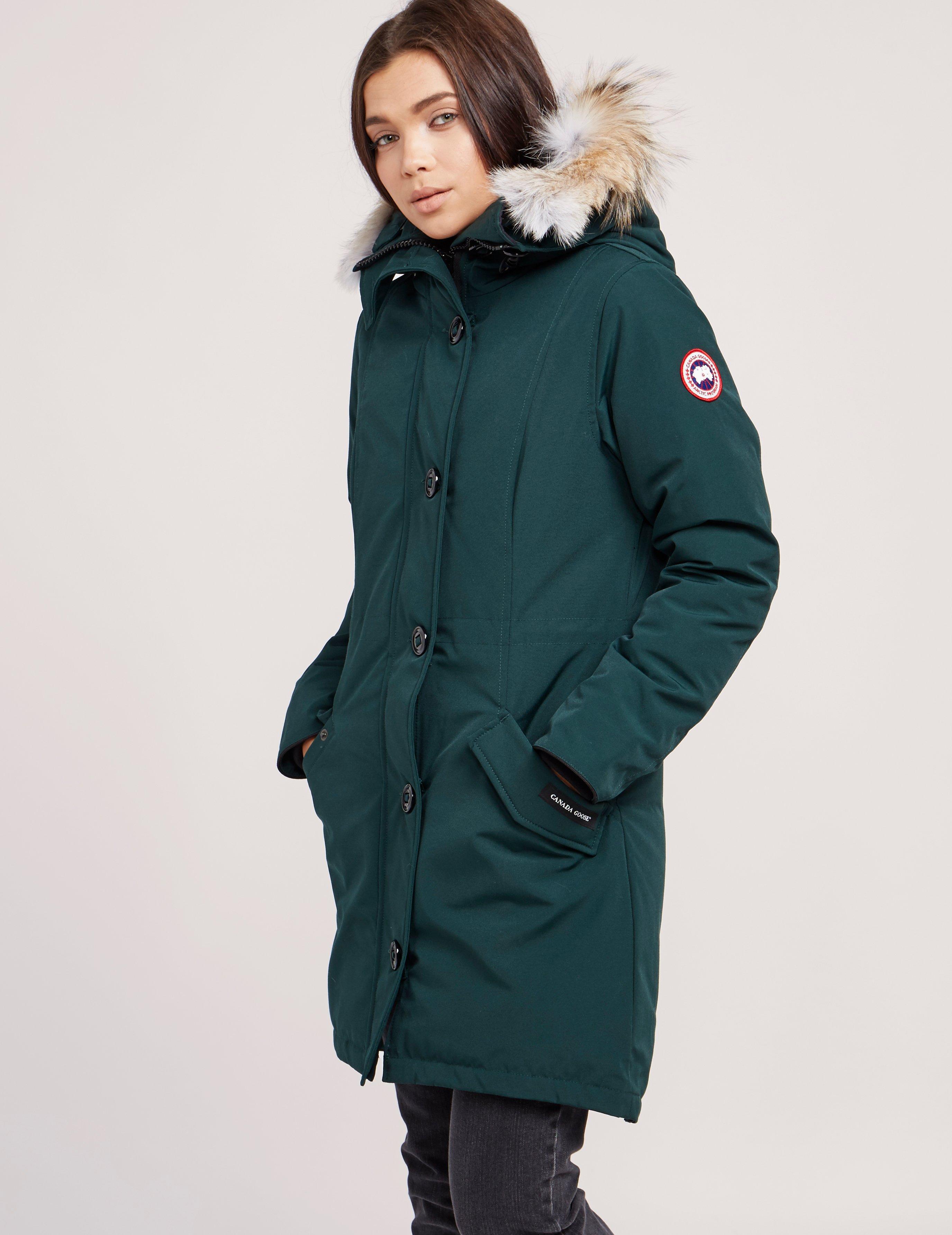 Canada Goose Goose Rossclair Parka in Green | Lyst