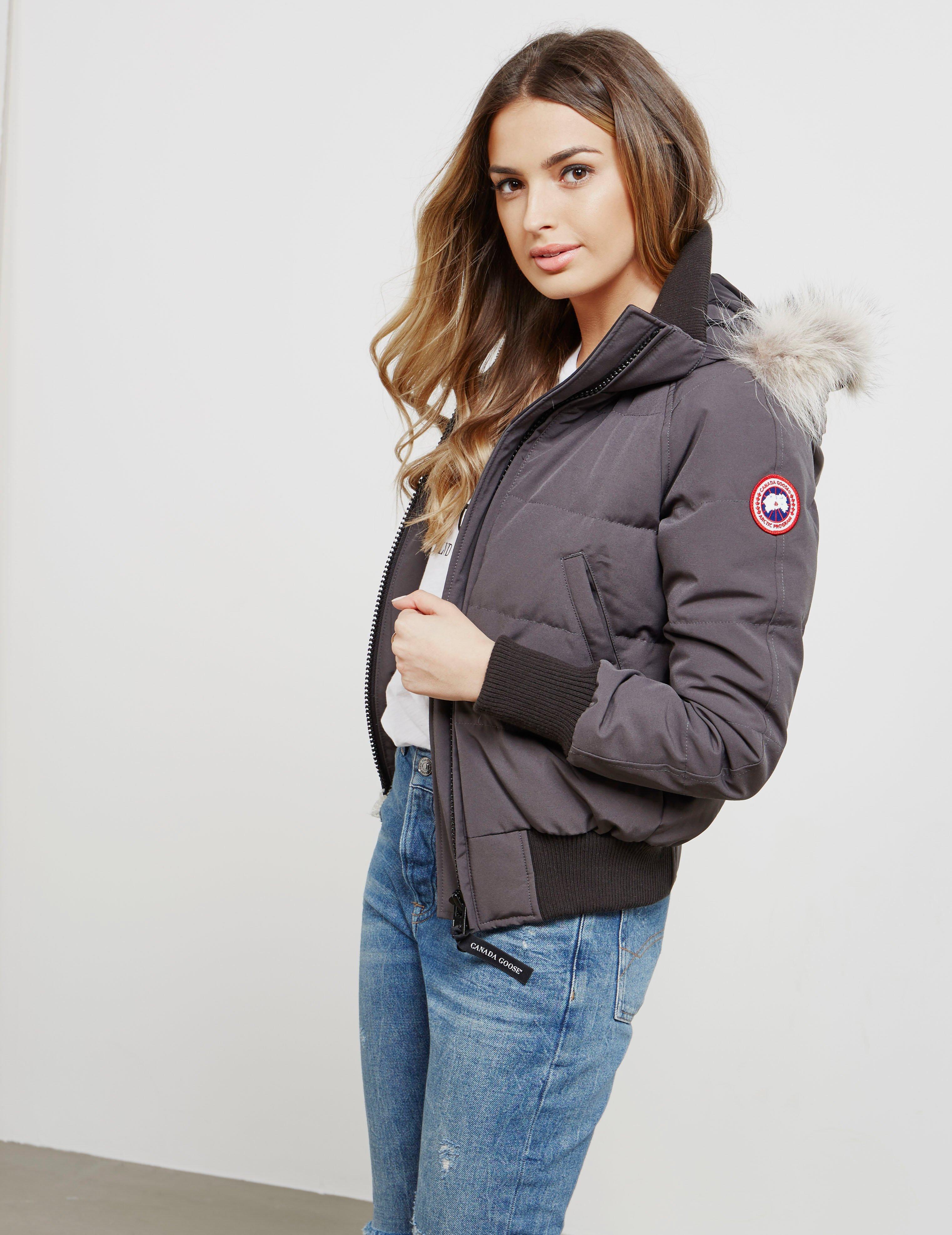 Canada Goose Womens Savona Padded Bomber Jacket Grey in Gray | Lyst