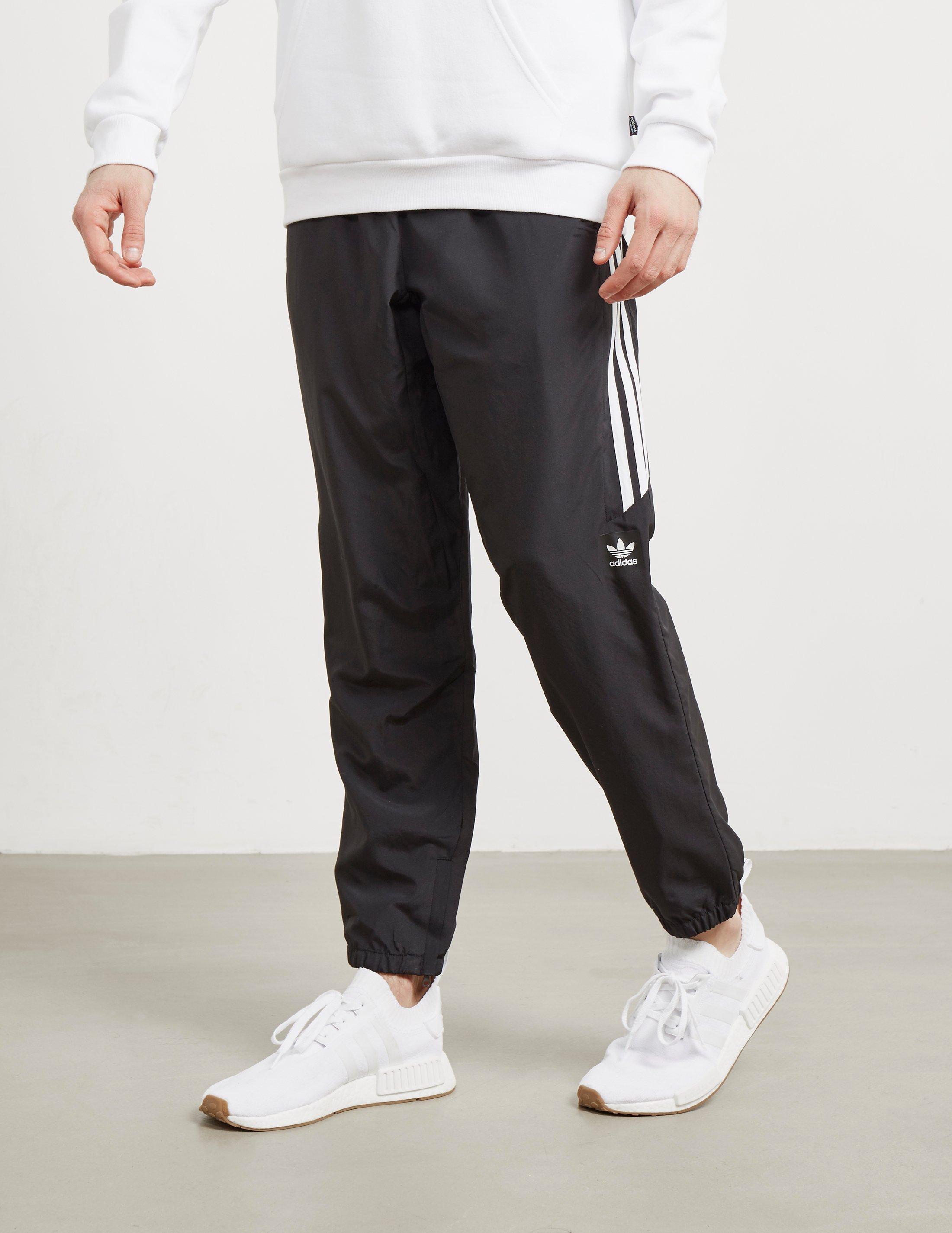adidas Originals Synthetic Mens Woven Cuffed Track Pants Black/white for Men  - Lyst