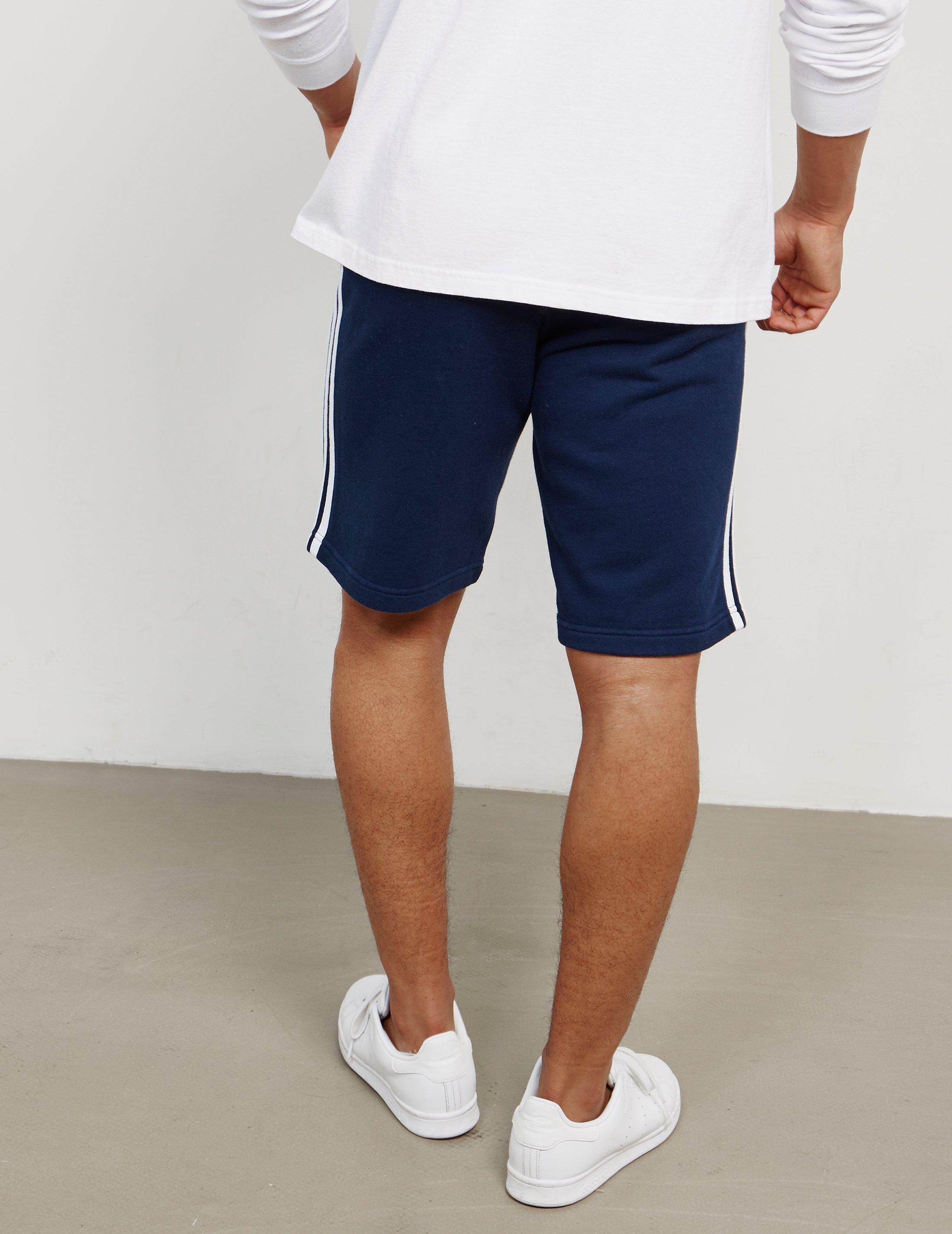 adidas navy fleece shorts