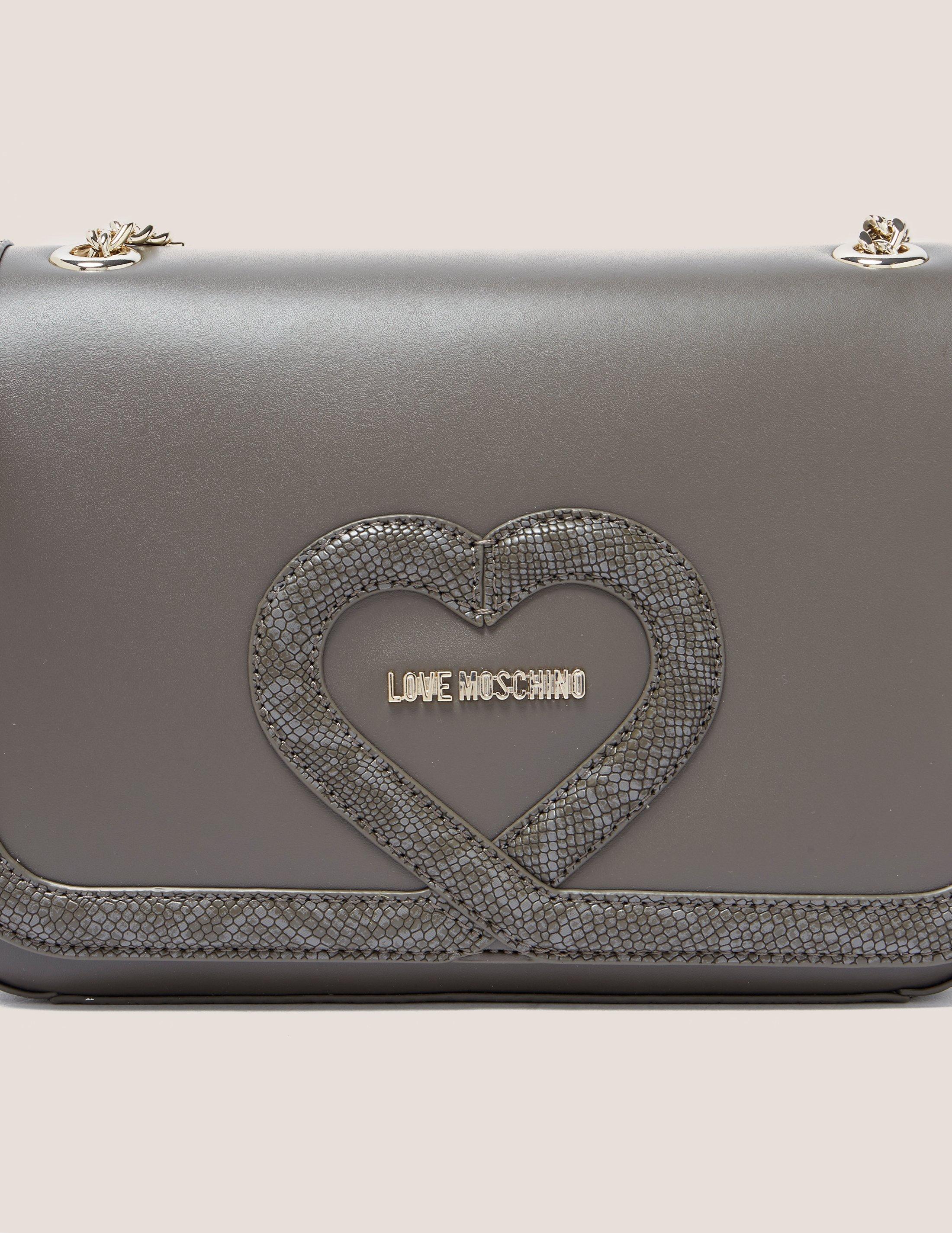 grey moschino bag