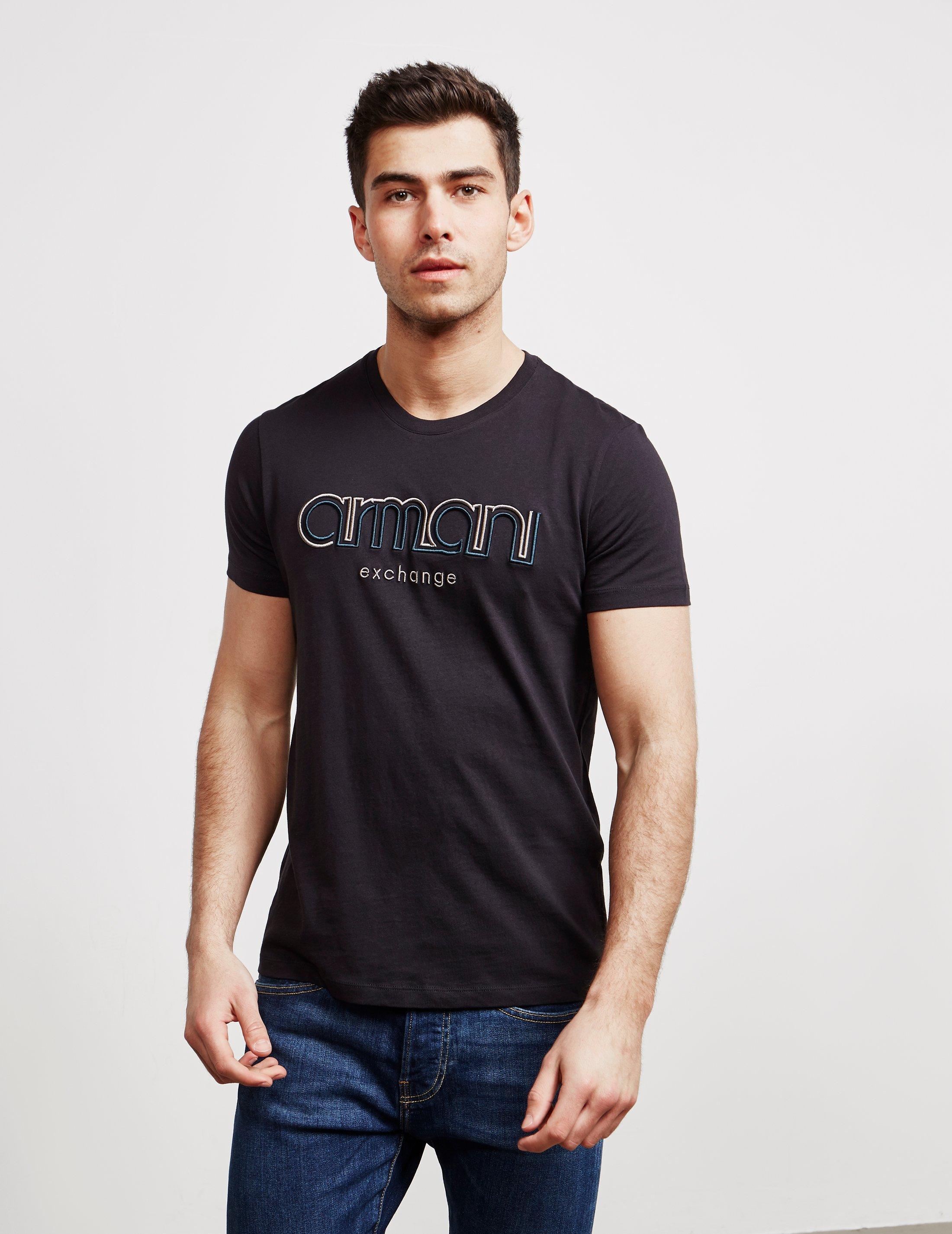 armani t shirt black and gold