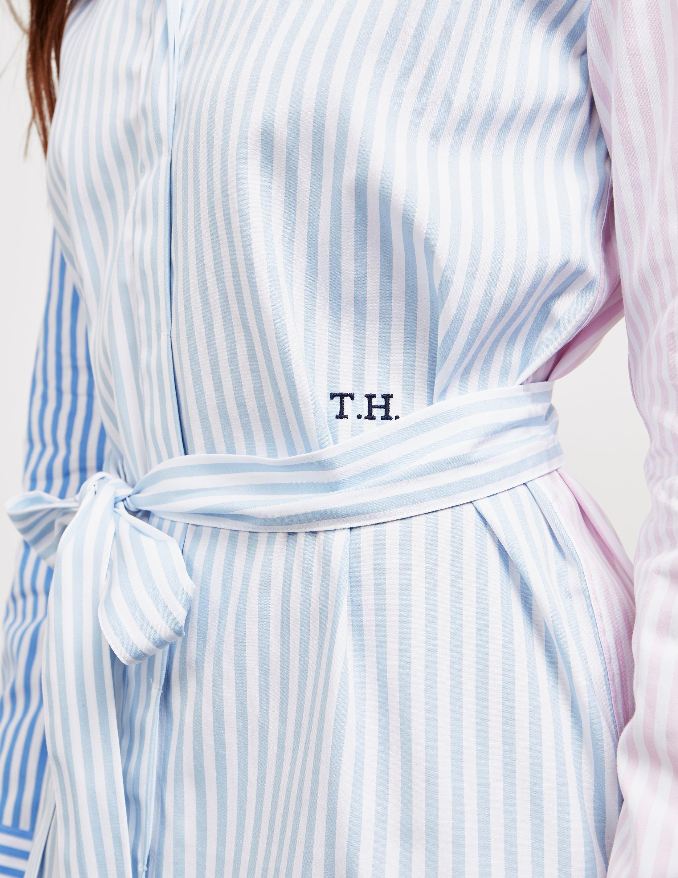 Tommy Hilfiger Essential Stripe Shirt Dress Blue - Lyst