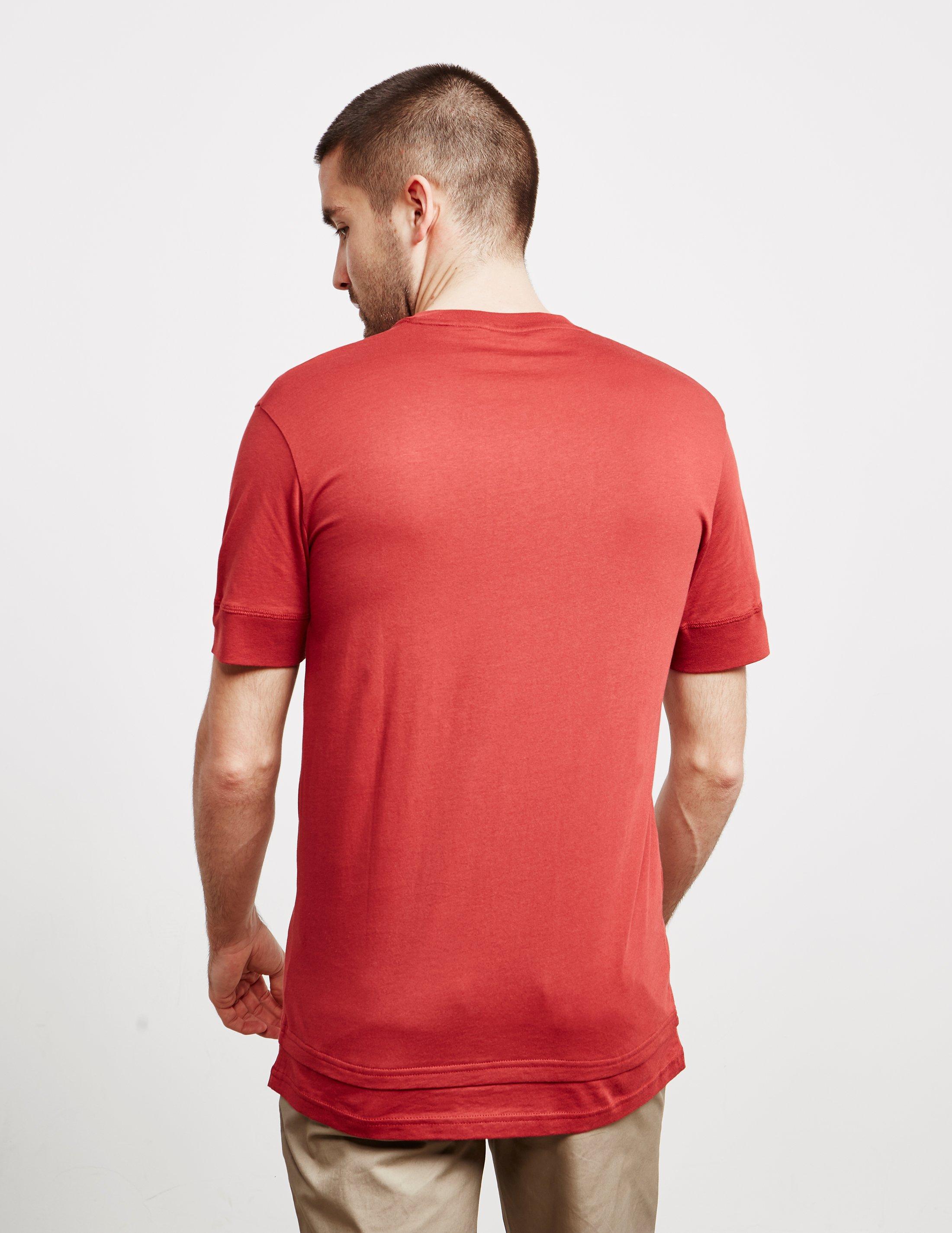 red armani exchange shirts