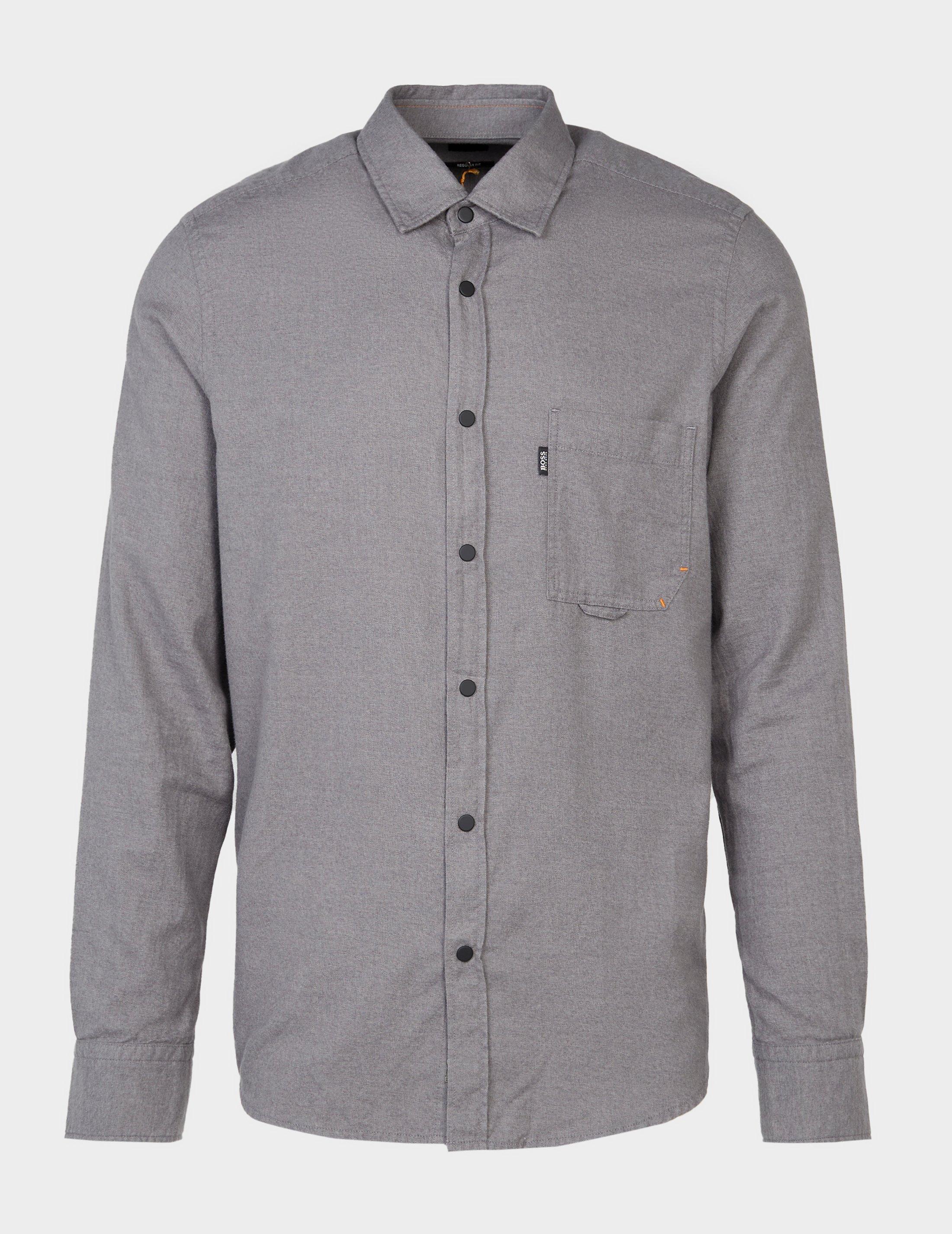 Mens hugo boss long sleeve shirt Clearance