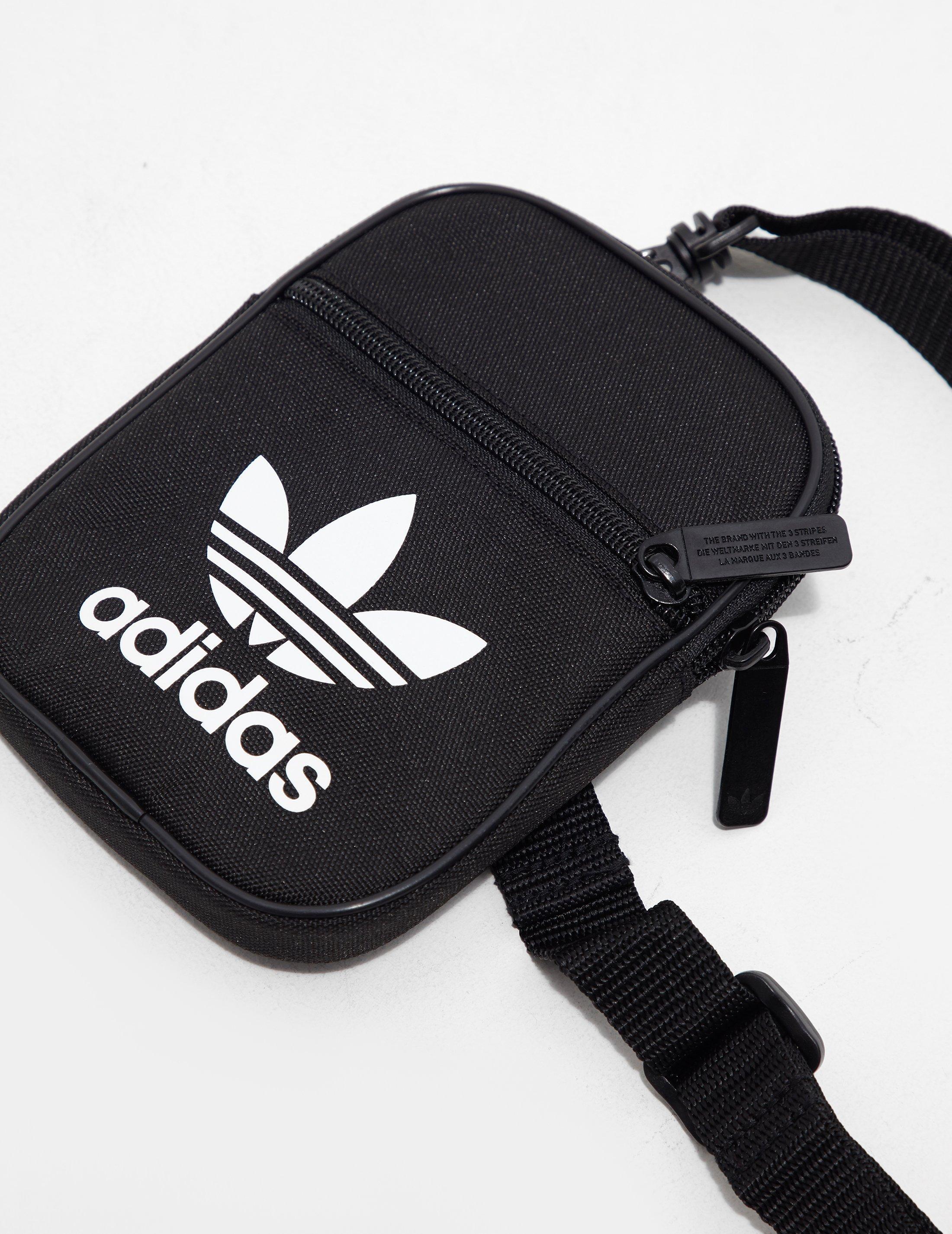 adidas Originals Mens Trefoil Festival Bag Black/white for Men | Lyst