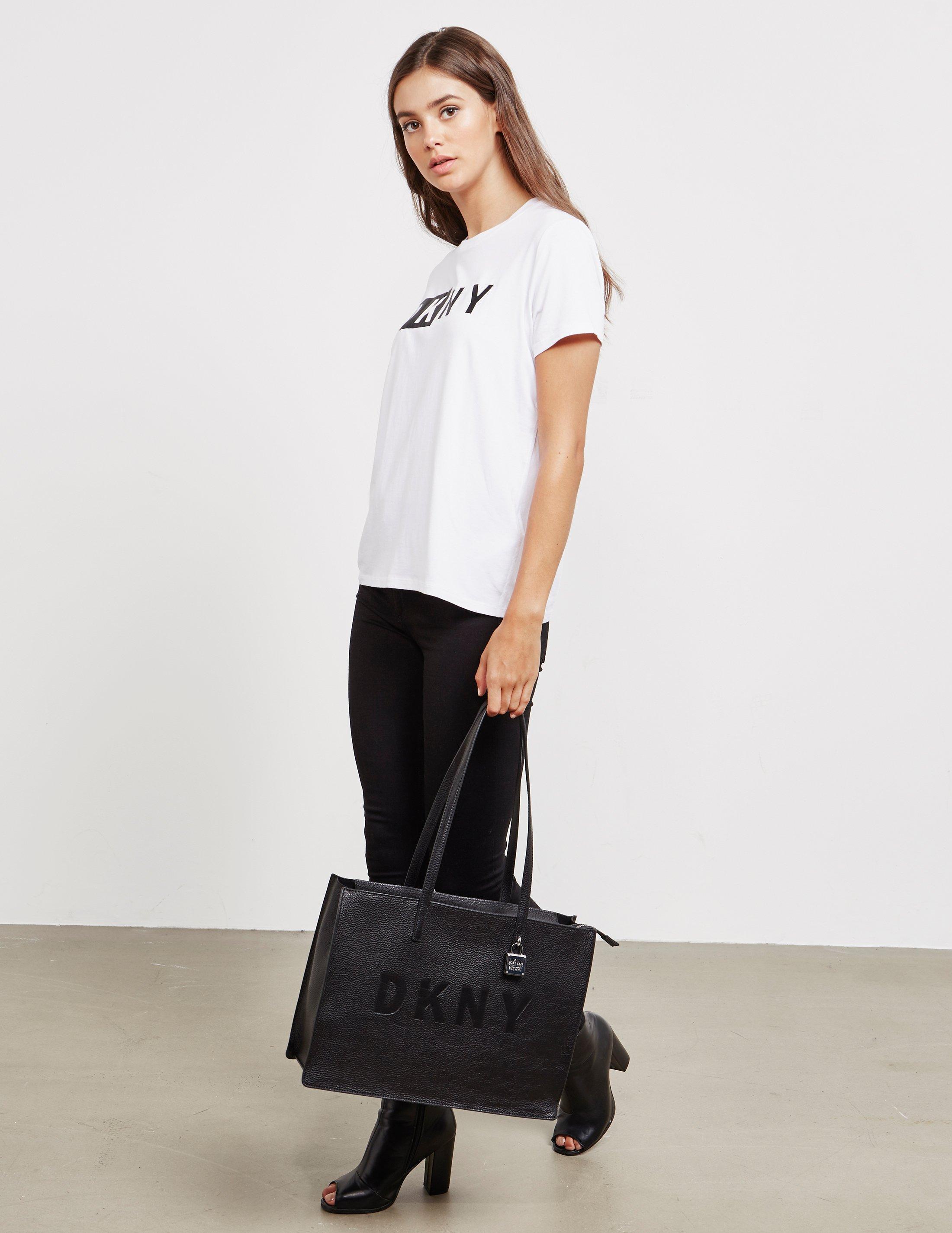 black tote bolsa dkny