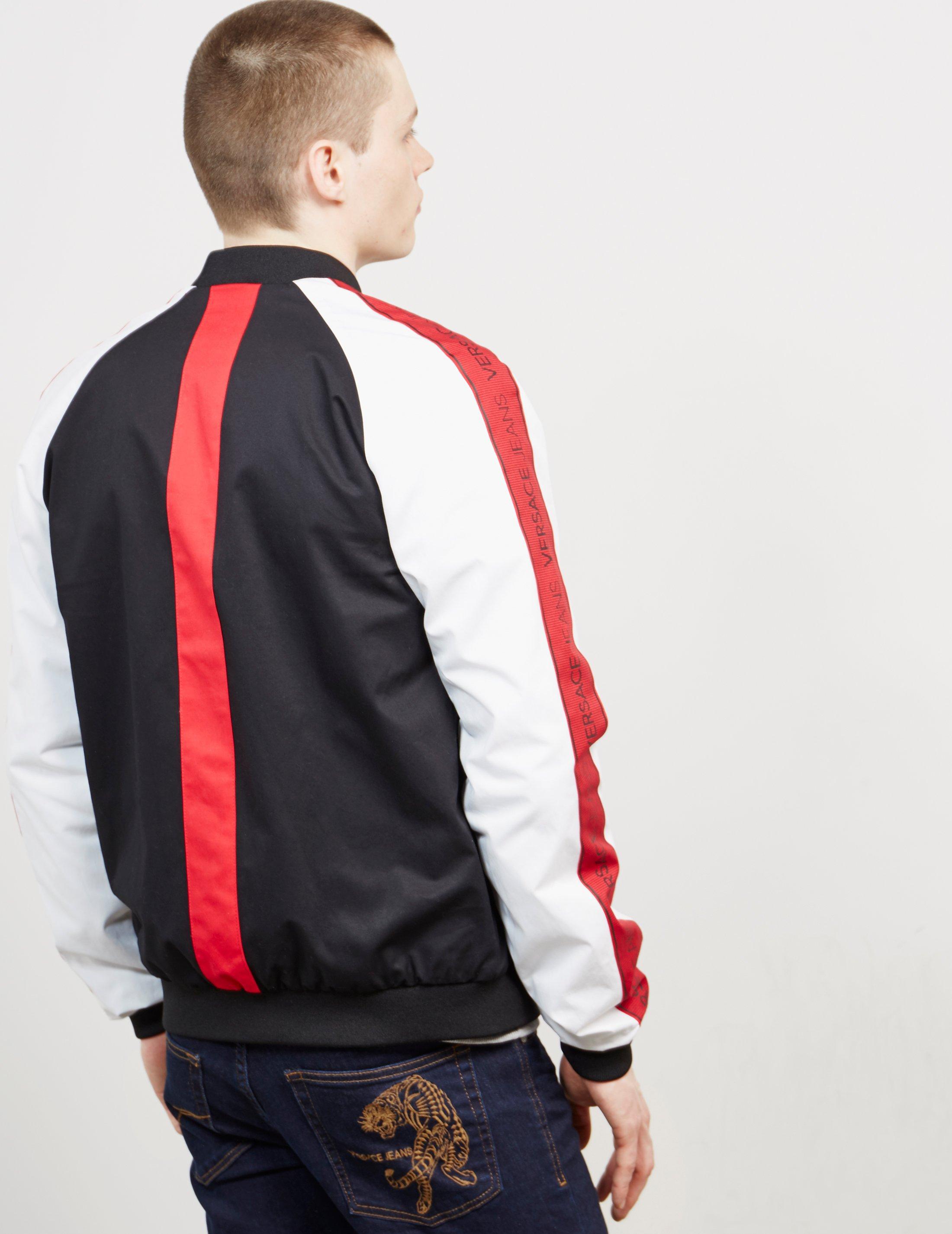 versace bomber jacket black