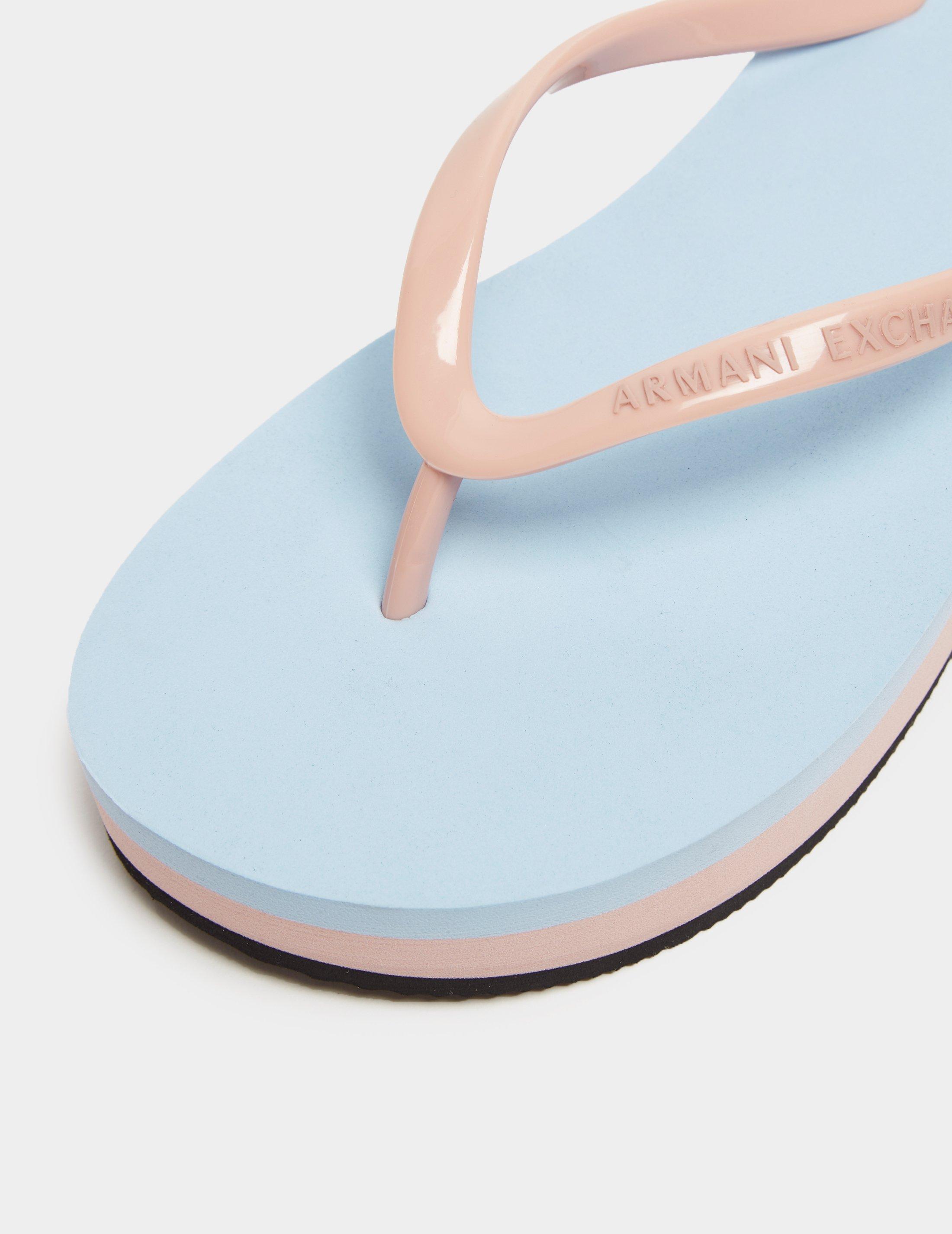 armani wedge flip flops