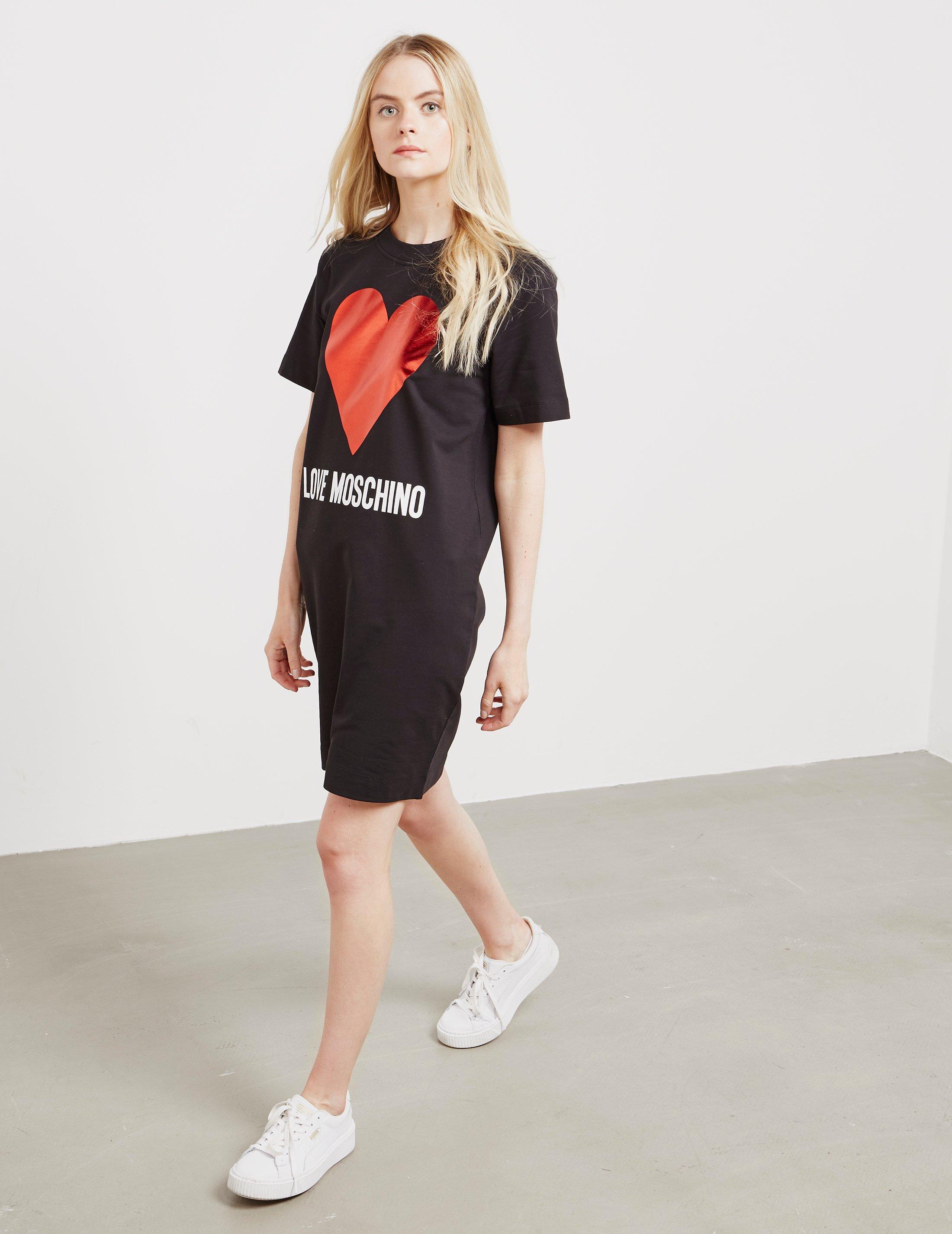 Love Moschino Cotton Heart Logo T-shirt ...