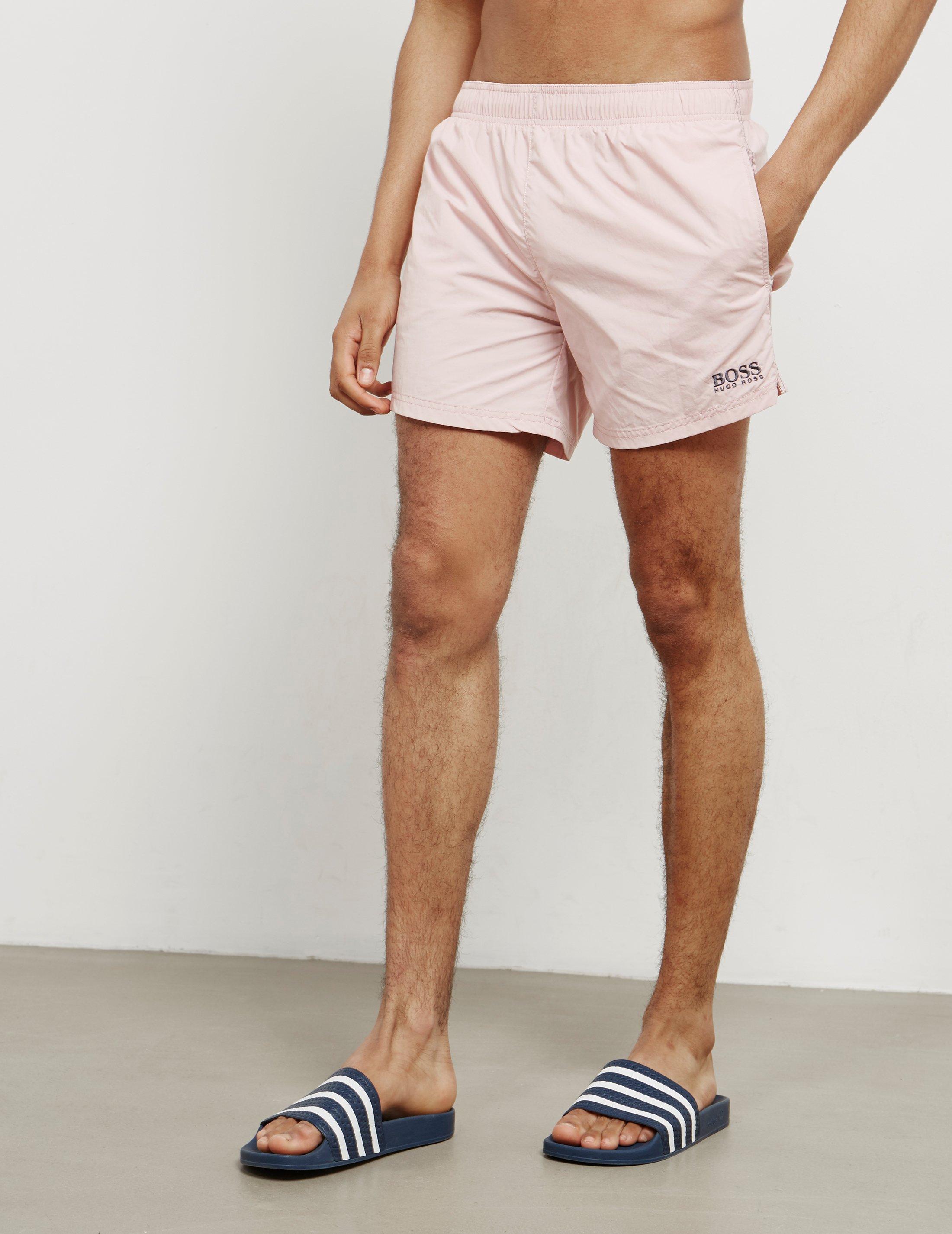 pink hugo boss swim shorts