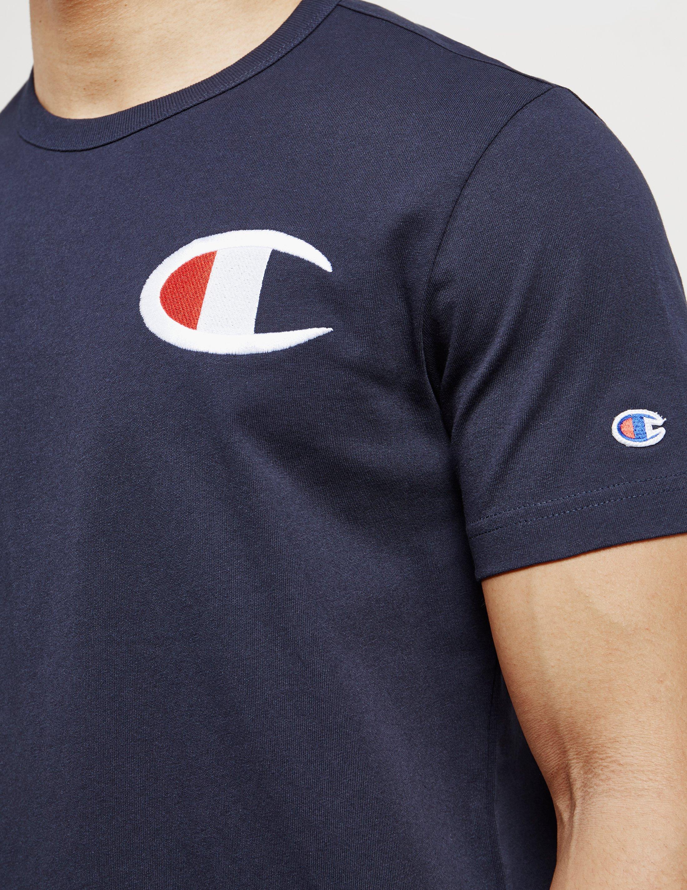 champion t shirt mens navy