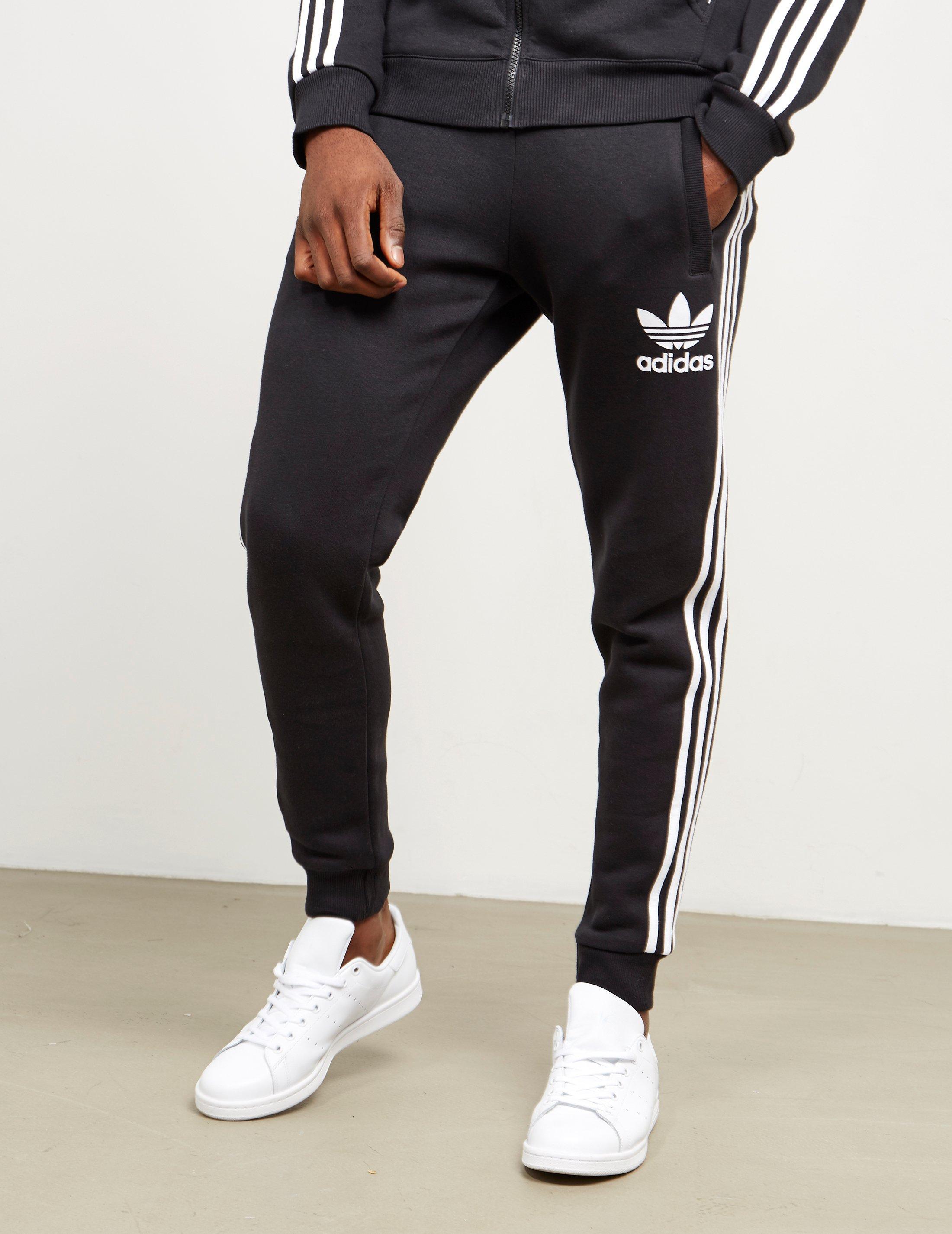 adidas Originals Mens California Cuffed Track Pants Black/white for Men ...