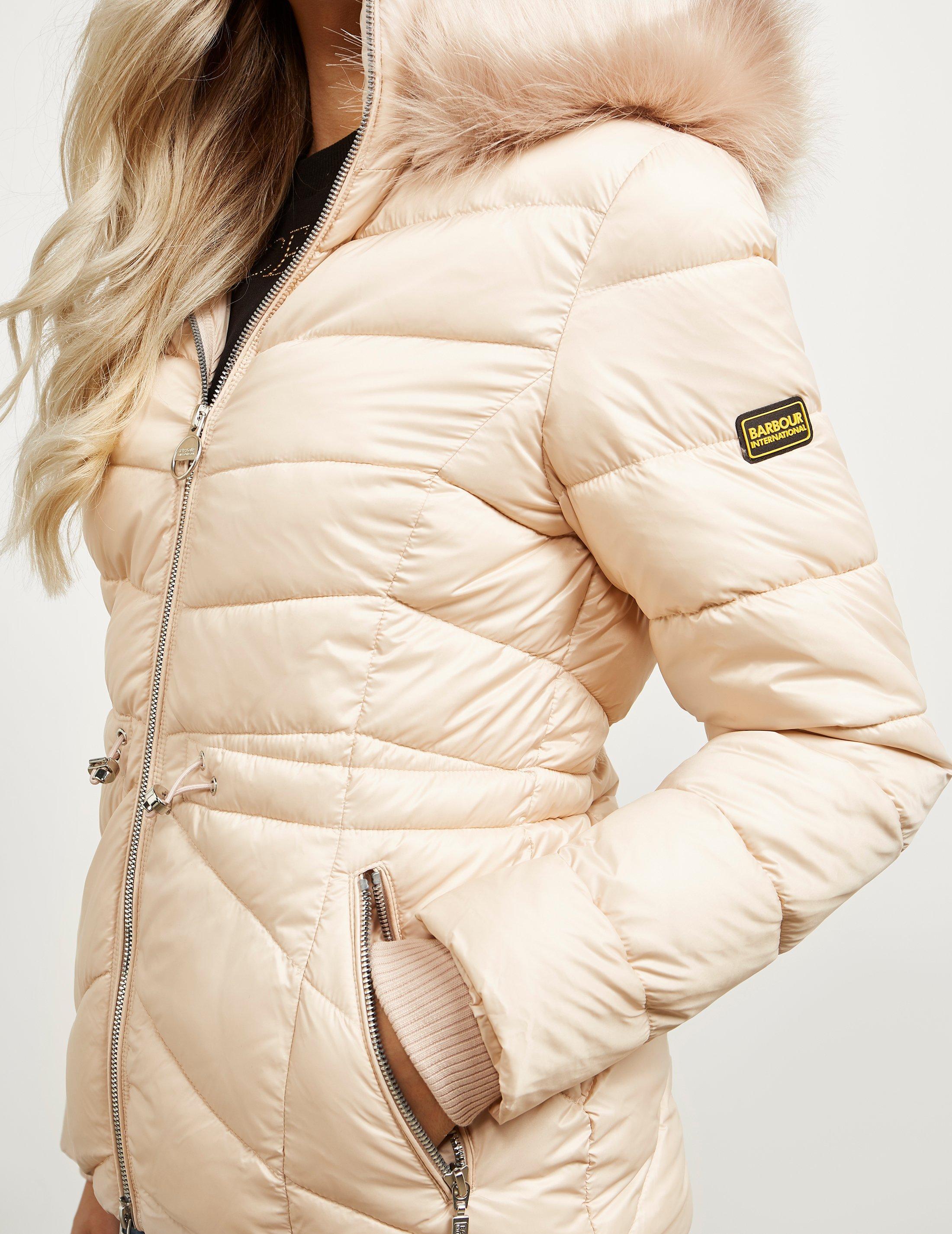 barbour jacket pink