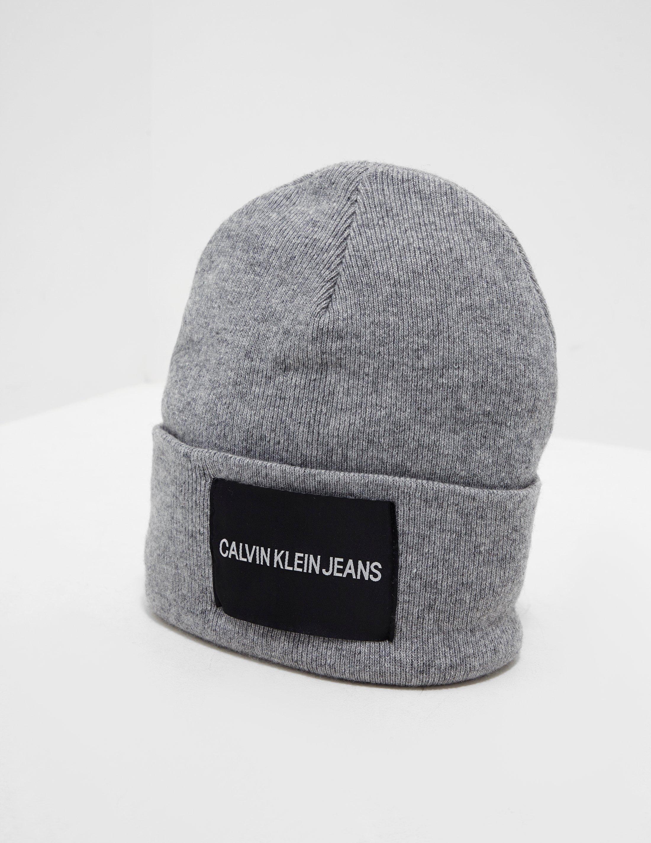 calvin klein patch beanie