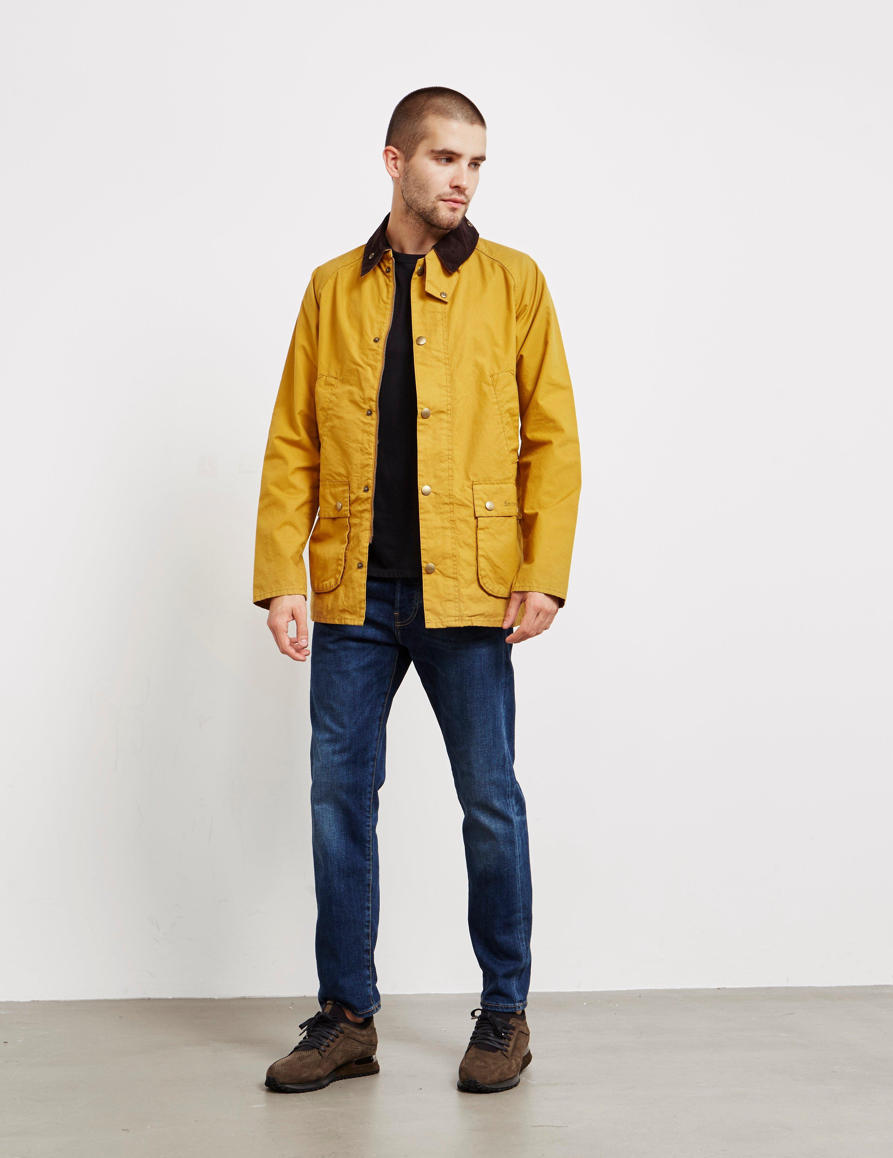 Barbour Cotton Made For Japan Garment Dyed Bedale Jacket Yellow for Men -  Lyst
