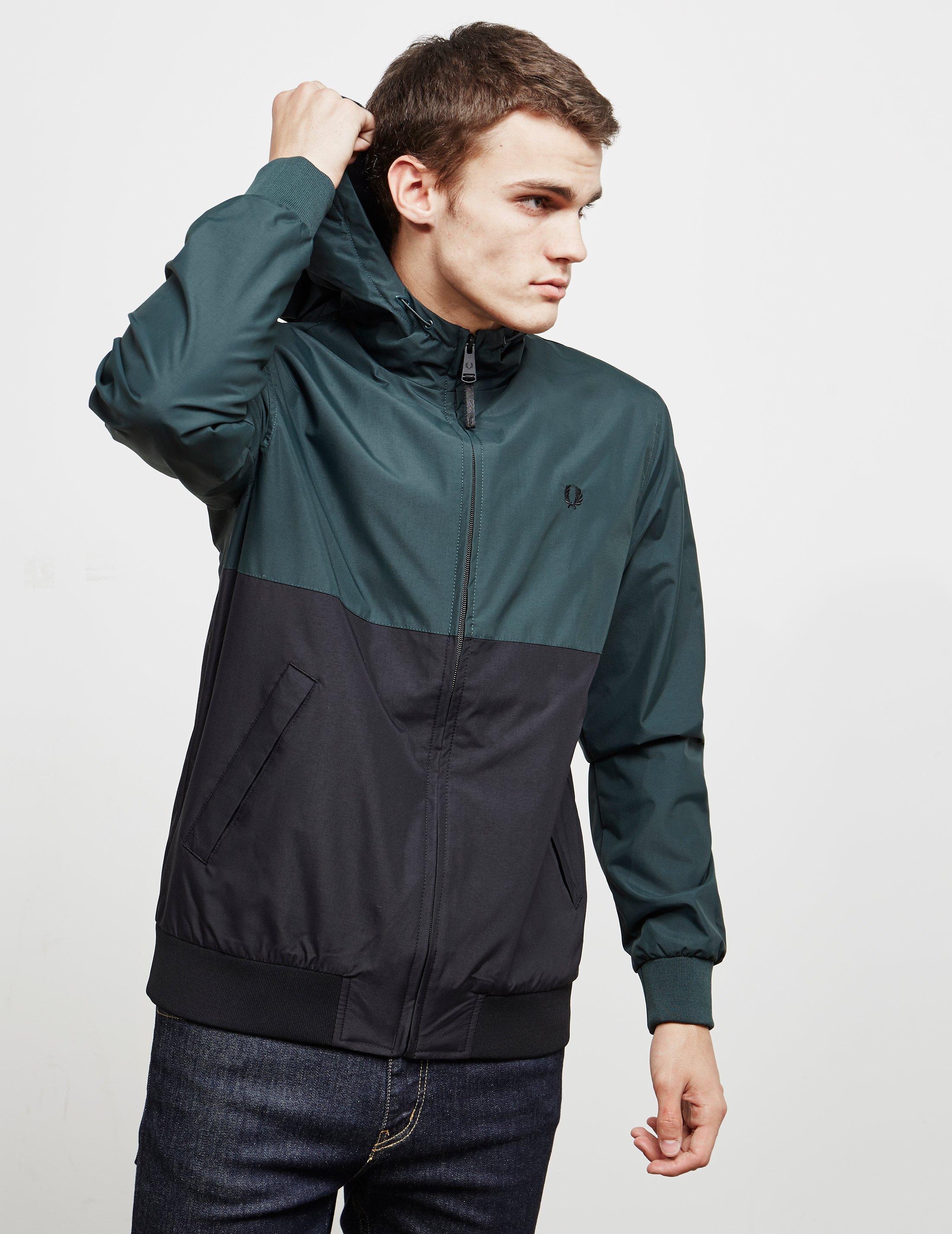 Fred Perry Synthetic Colour Block Brentham Jacket - Exclusive - Exclusively  To Tessuti Green for Men | Lyst Canada