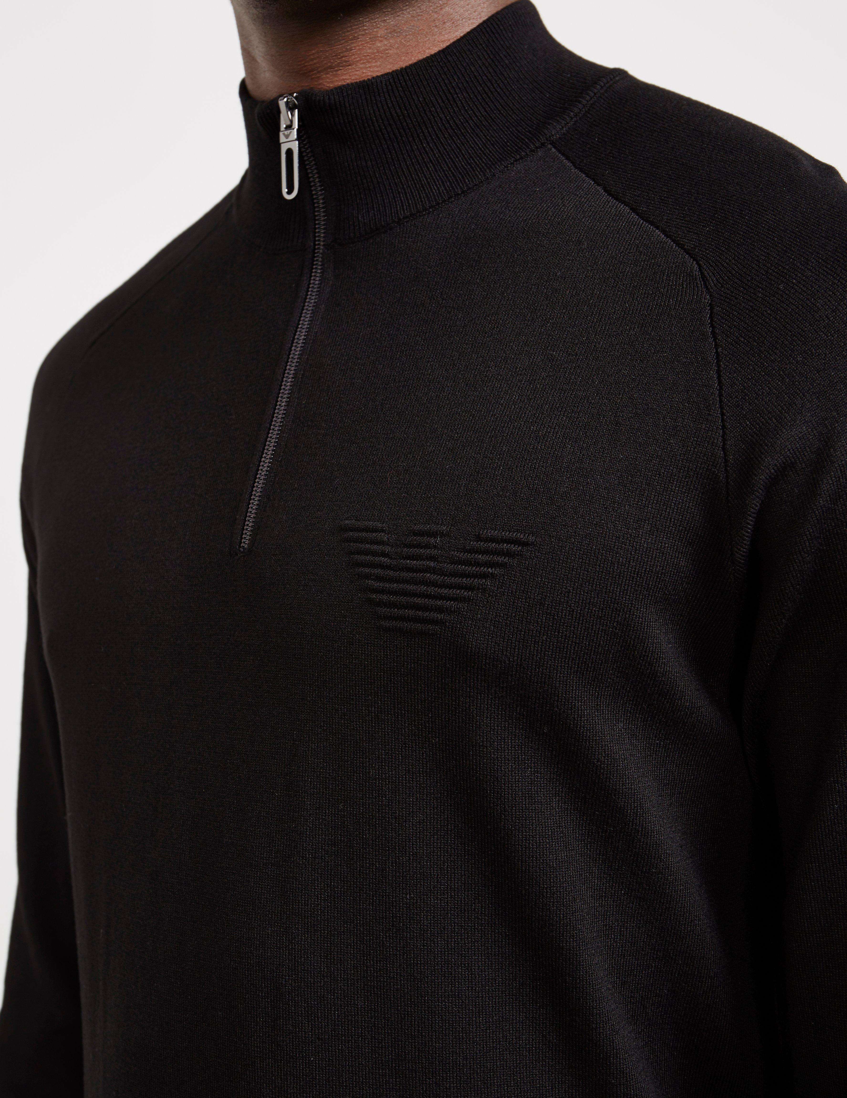 armani half zip jumper