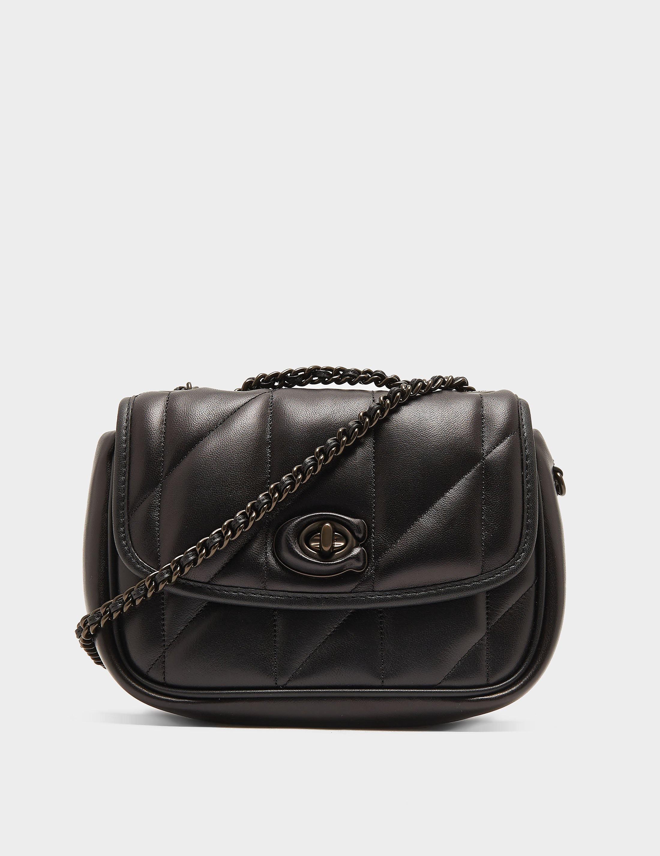 COACH Quilted Madison Shoulder Bag in Black Lyst