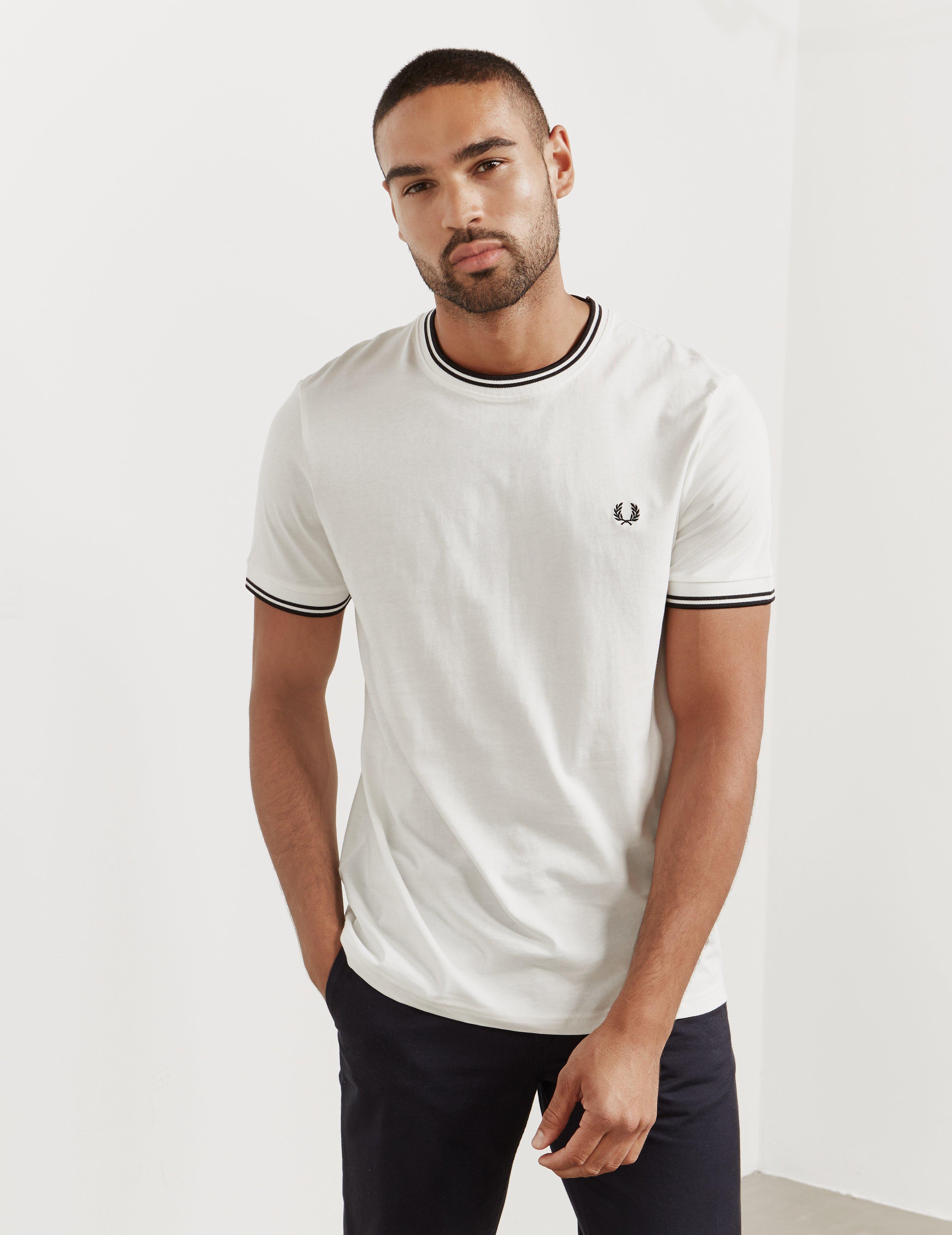 fred perry tipped t shirt