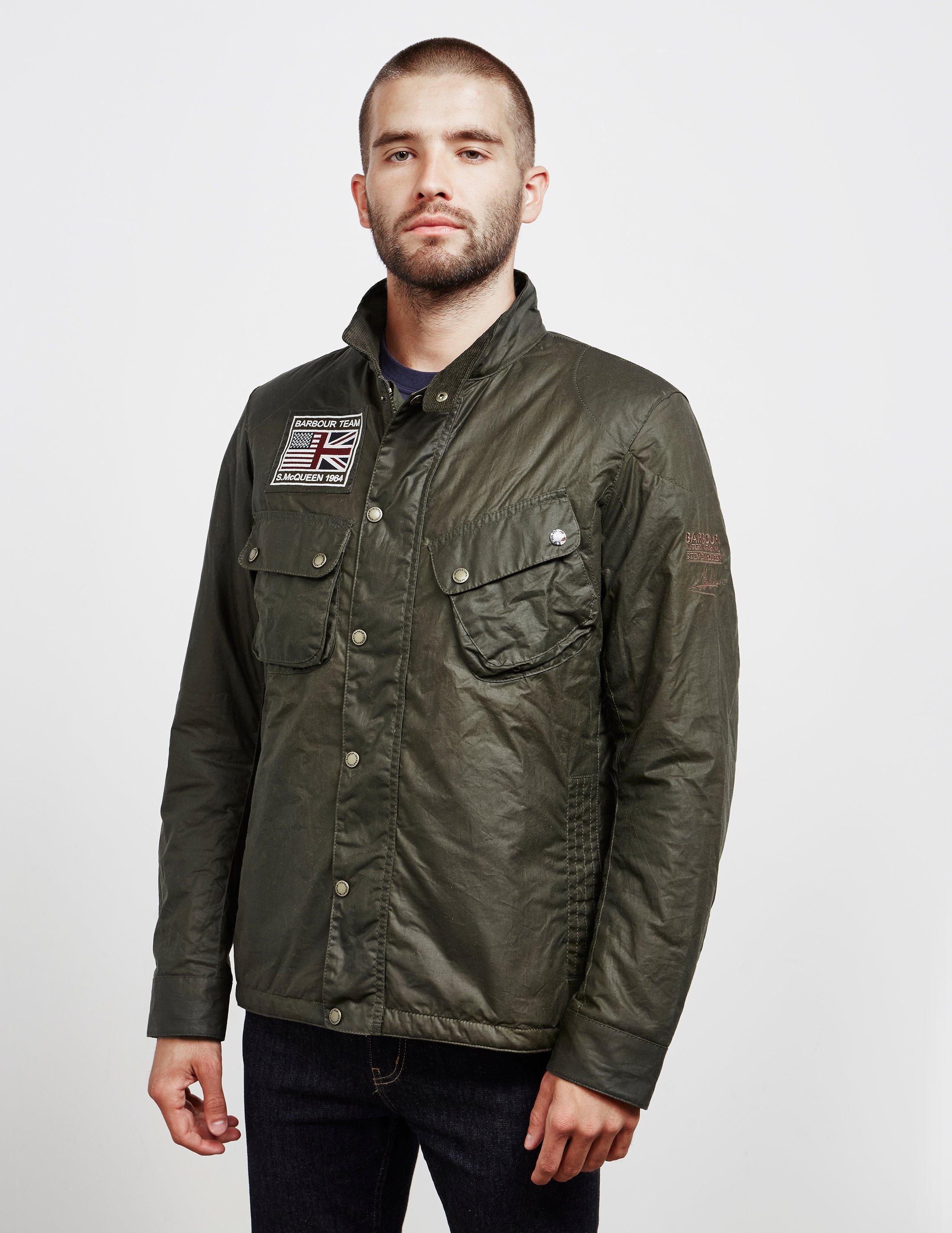 Barbour Cotton Steve Mcqueen 9665 Waxed Jacket Khaki for Men | Lyst