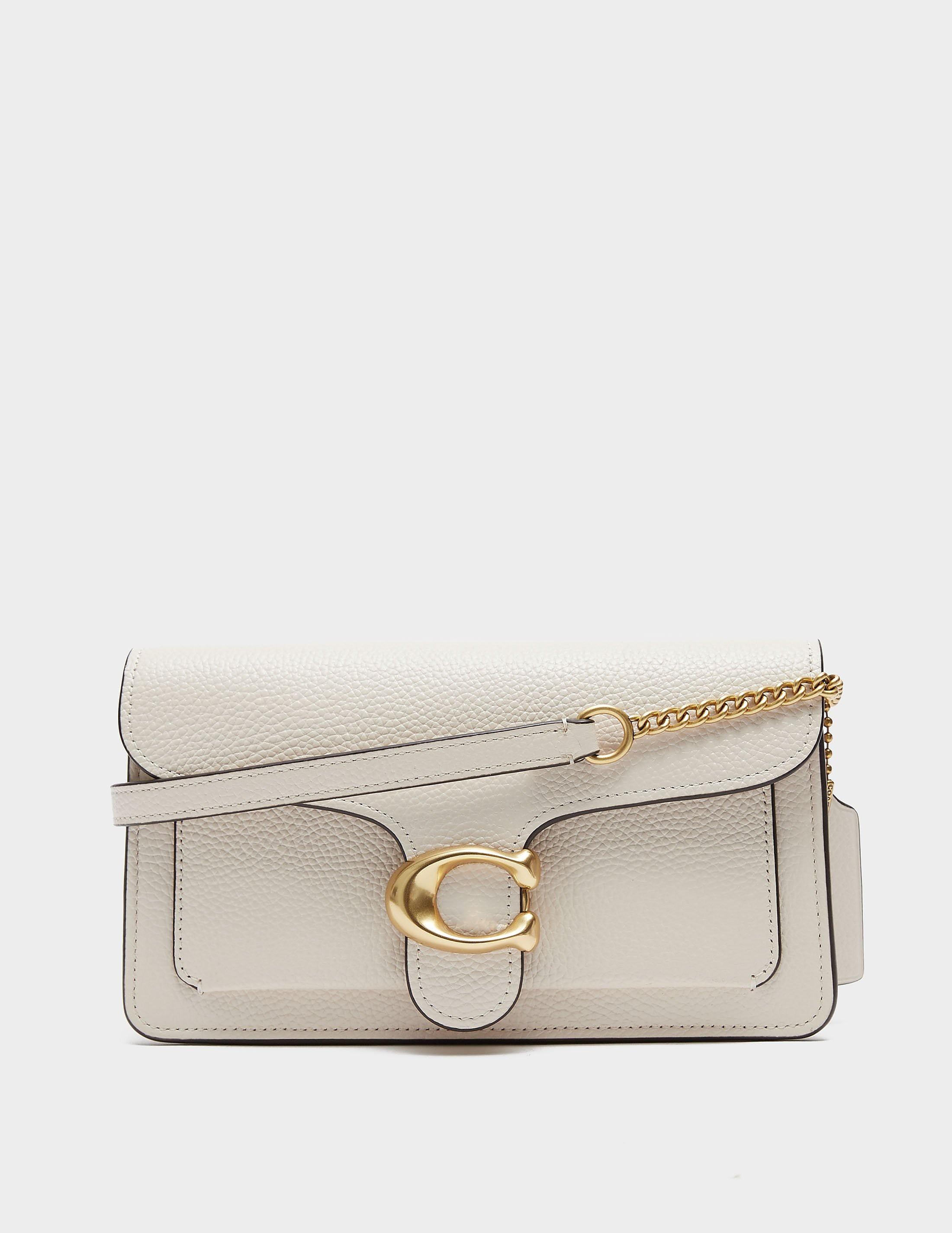 COACH Tabby Chain Clutch Bag in Natural | Lyst
