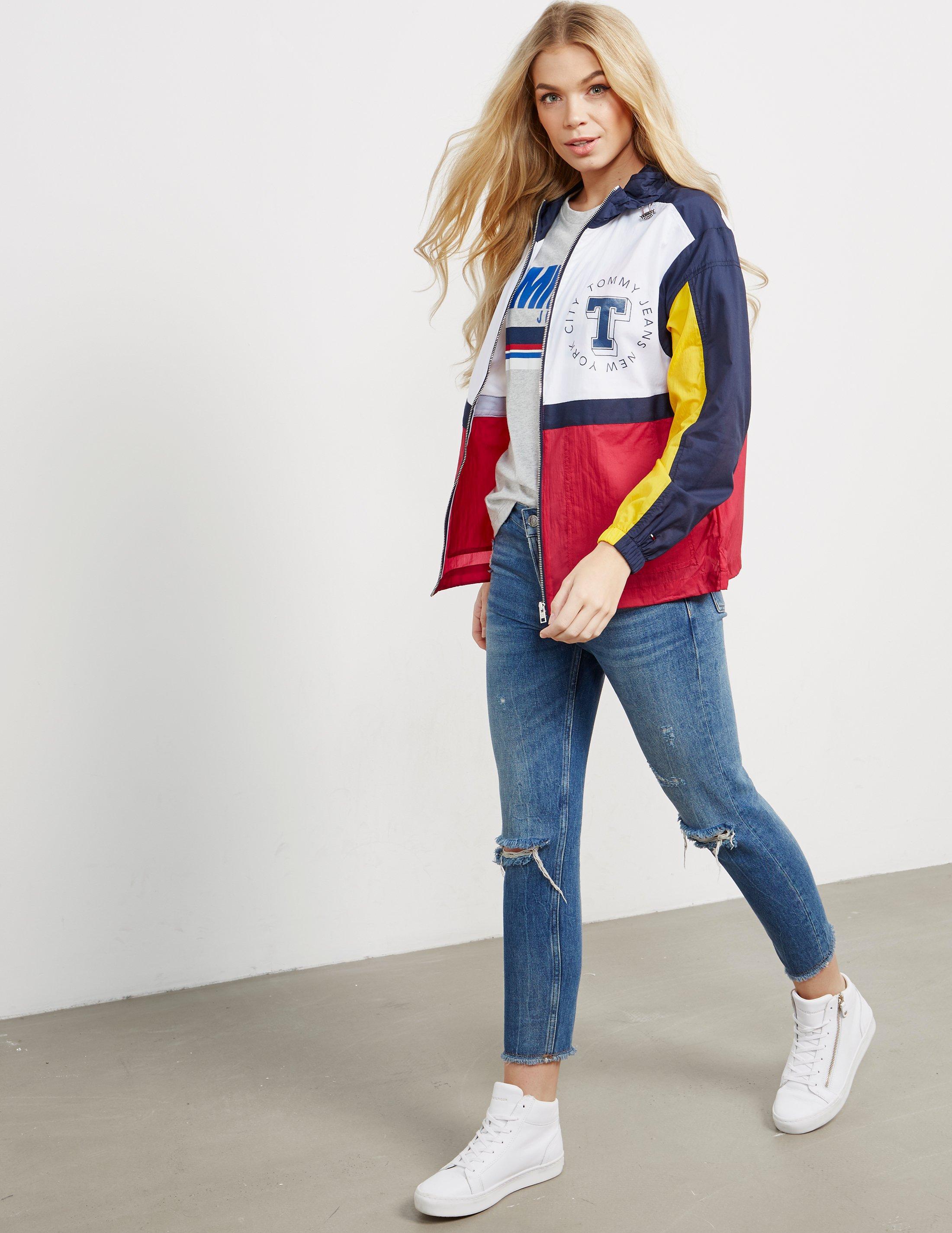 Tommy Hilfiger Womens Colour Block Jacket - Online Exclusive White | Lyst