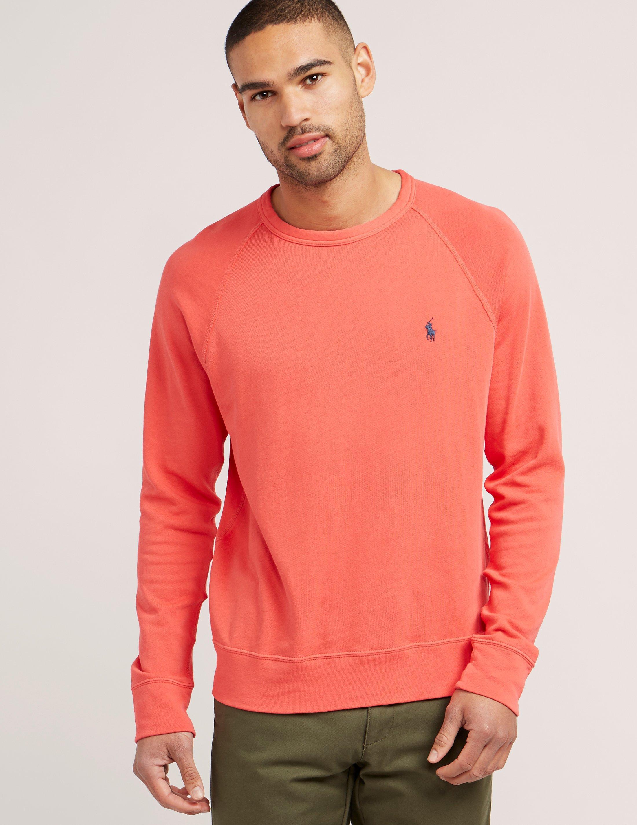  Polo  Ralph Lauren Cotton Terry Sweatshirt  in Orange for 