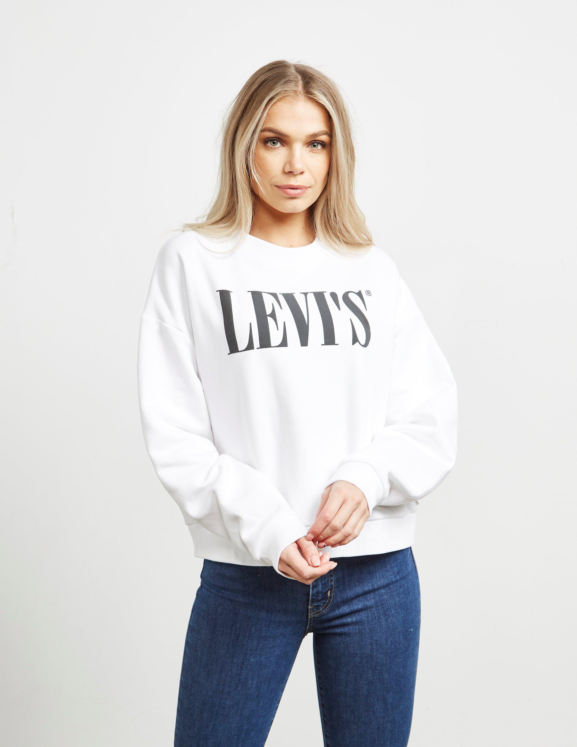 Levi's Cotton Levis Diana Sweatshirt White | Lyst