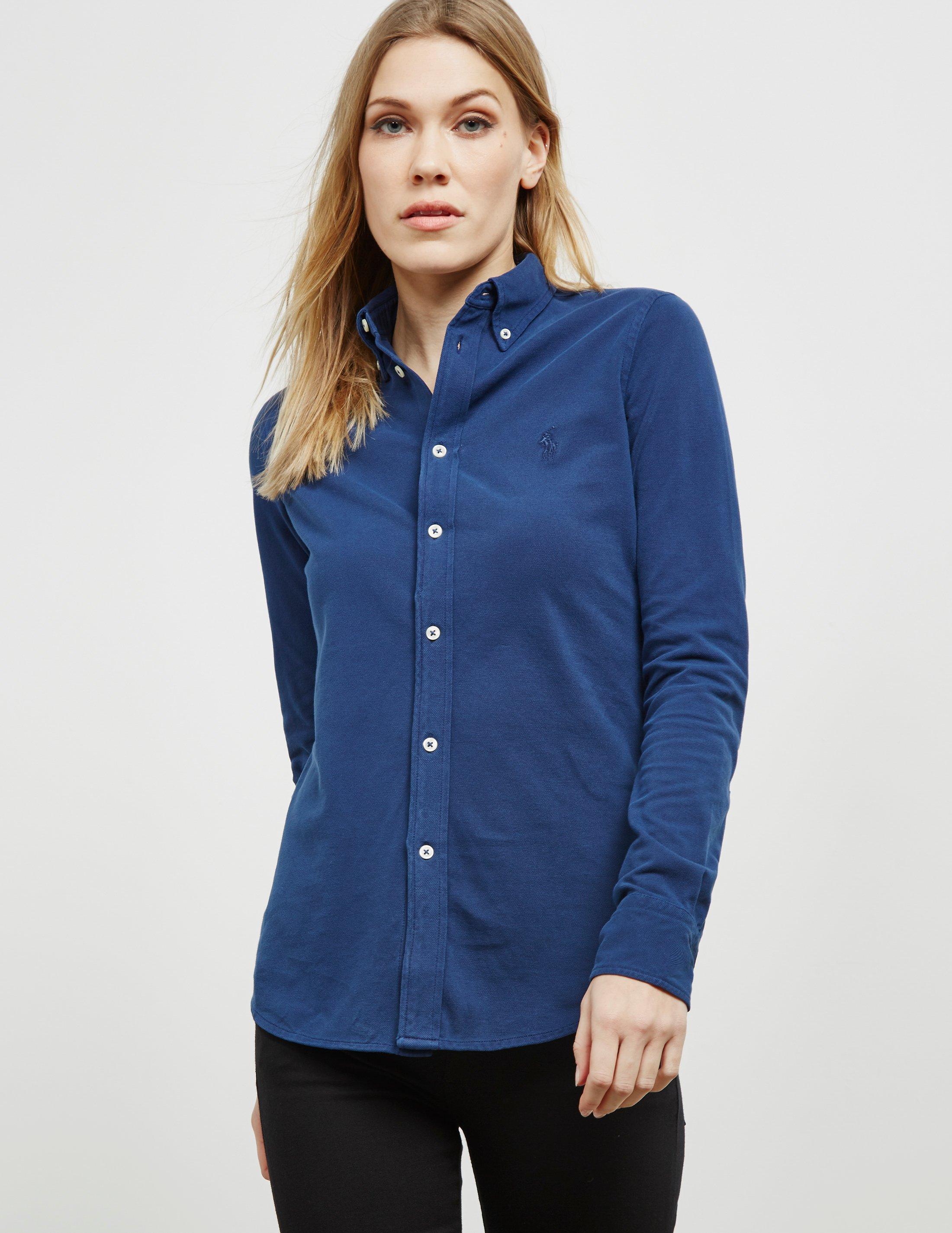 Polo Ralph Lauren Heidi Long Sleeve Shirt Navy Blue | Lyst