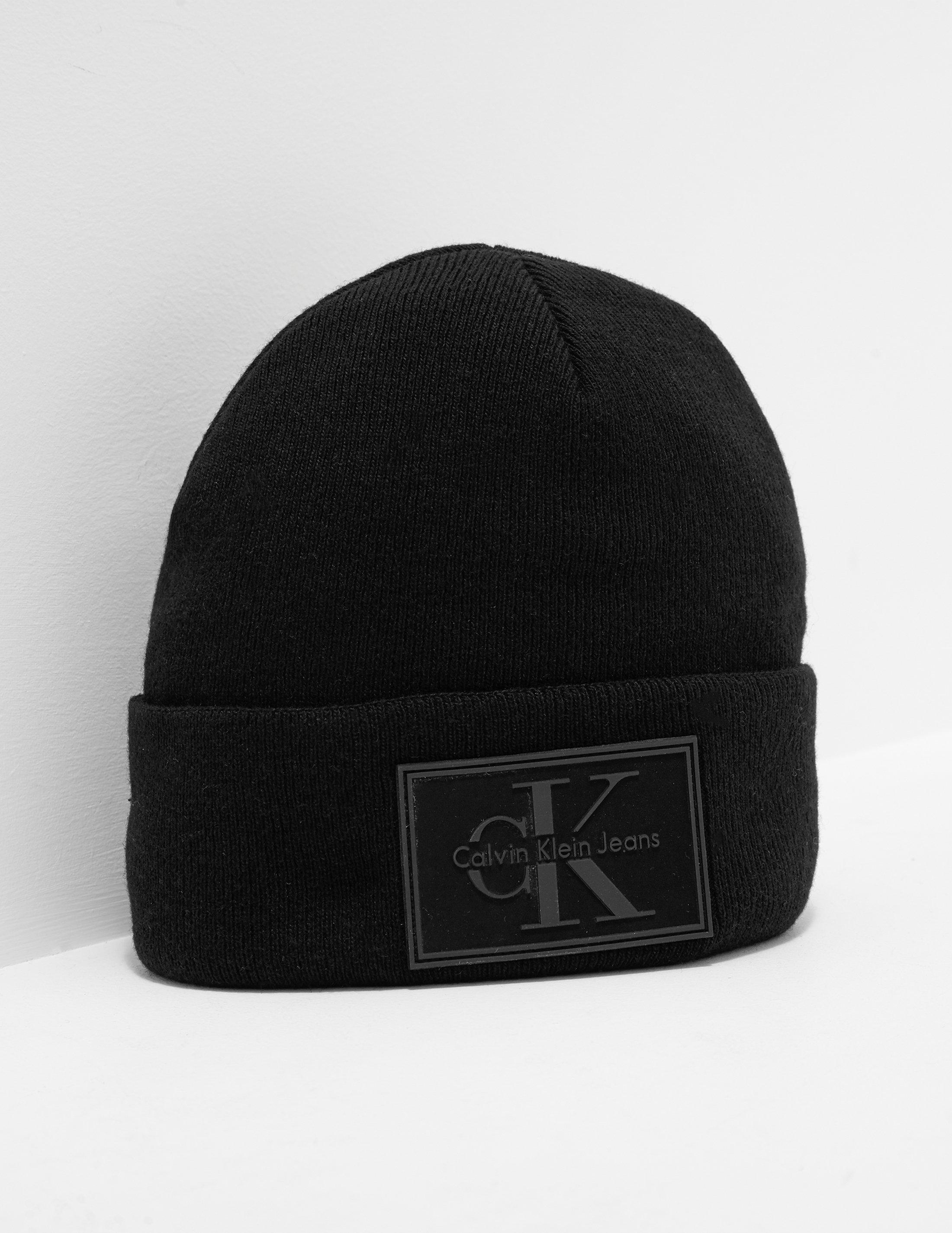 calvin klein black beanie
