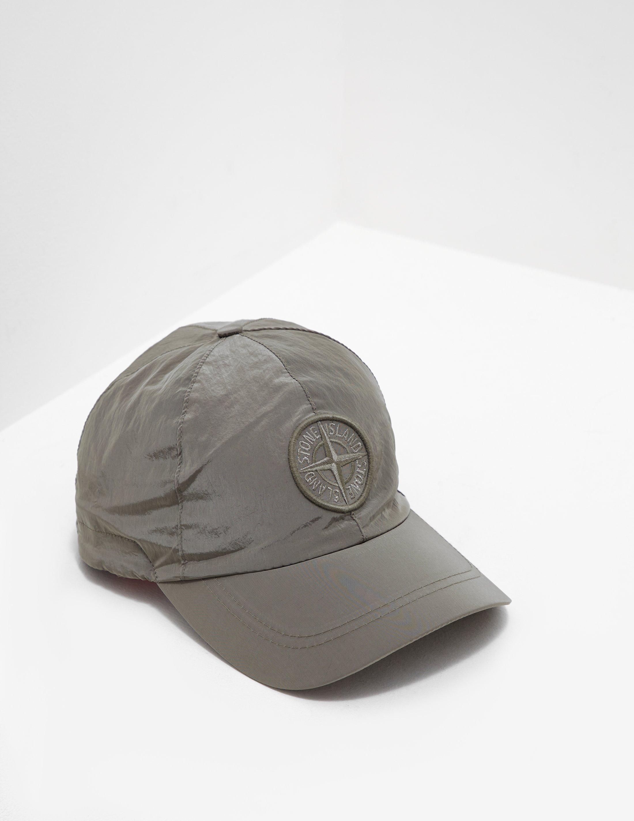 stone island green cap