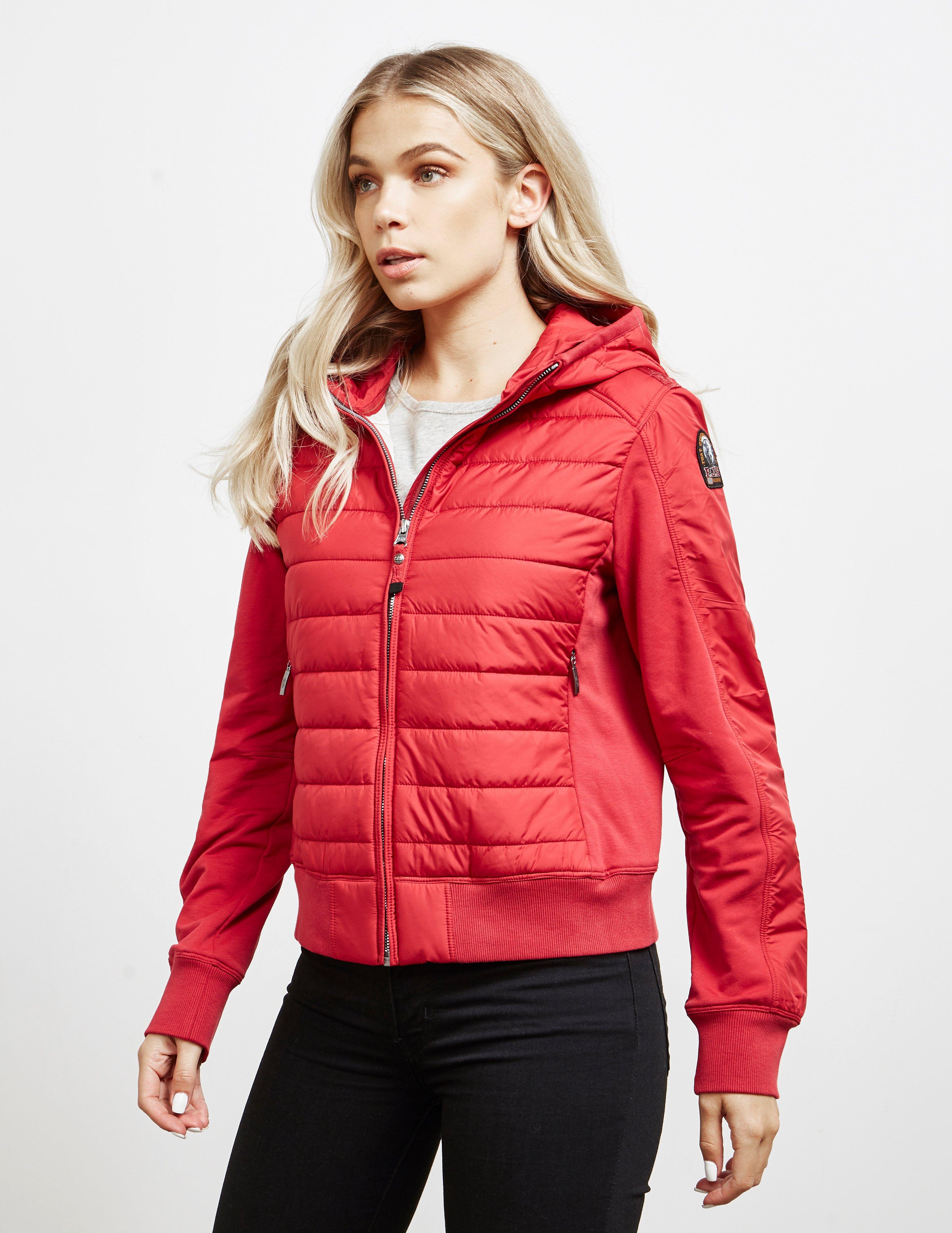 Parajumpers Fleece Caelie Layer Hooded Jacket Red | Lyst Canada