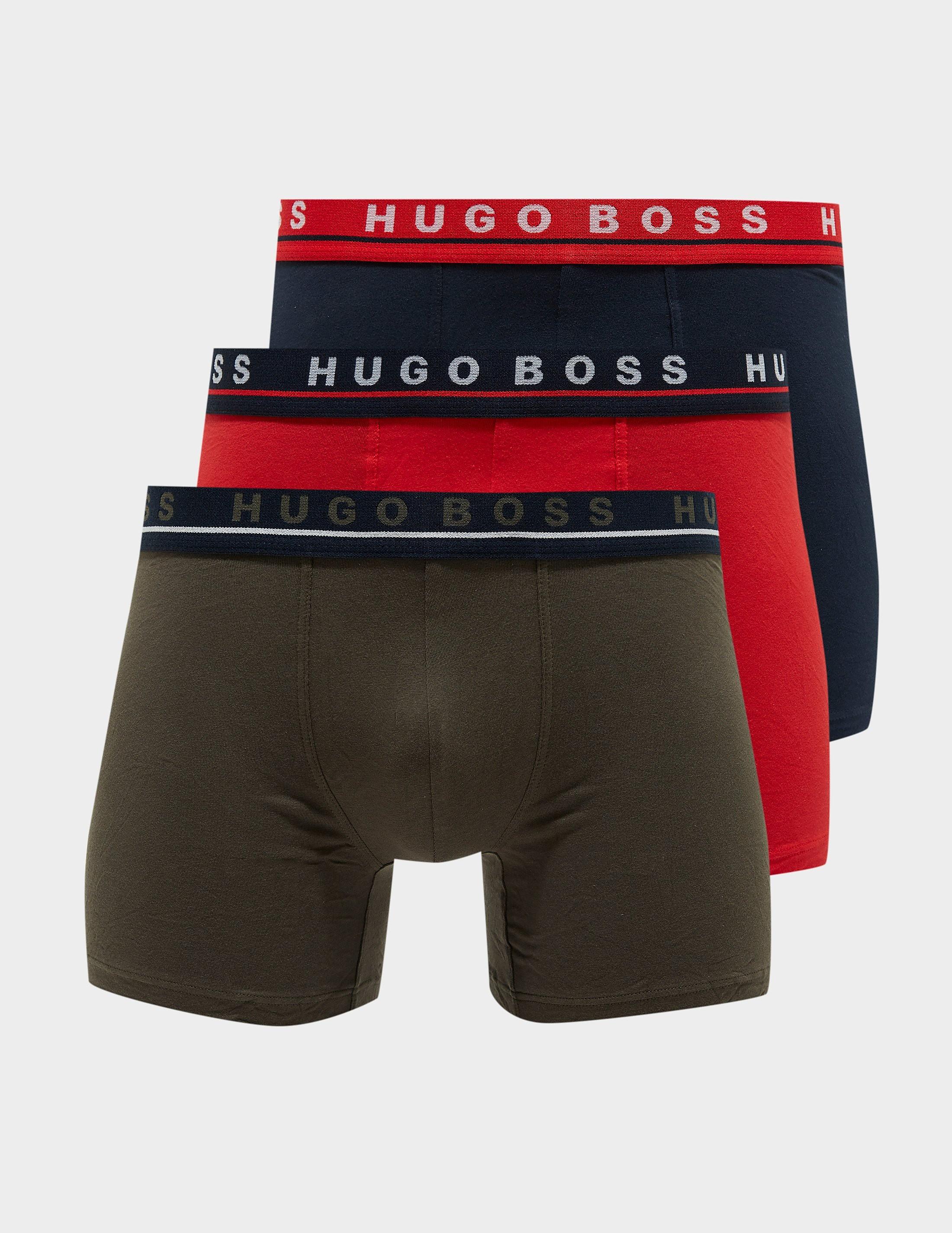 BOSS by Hugo Boss Cotton 3 Pack Boxer Shorts in Red for Men - Lyst