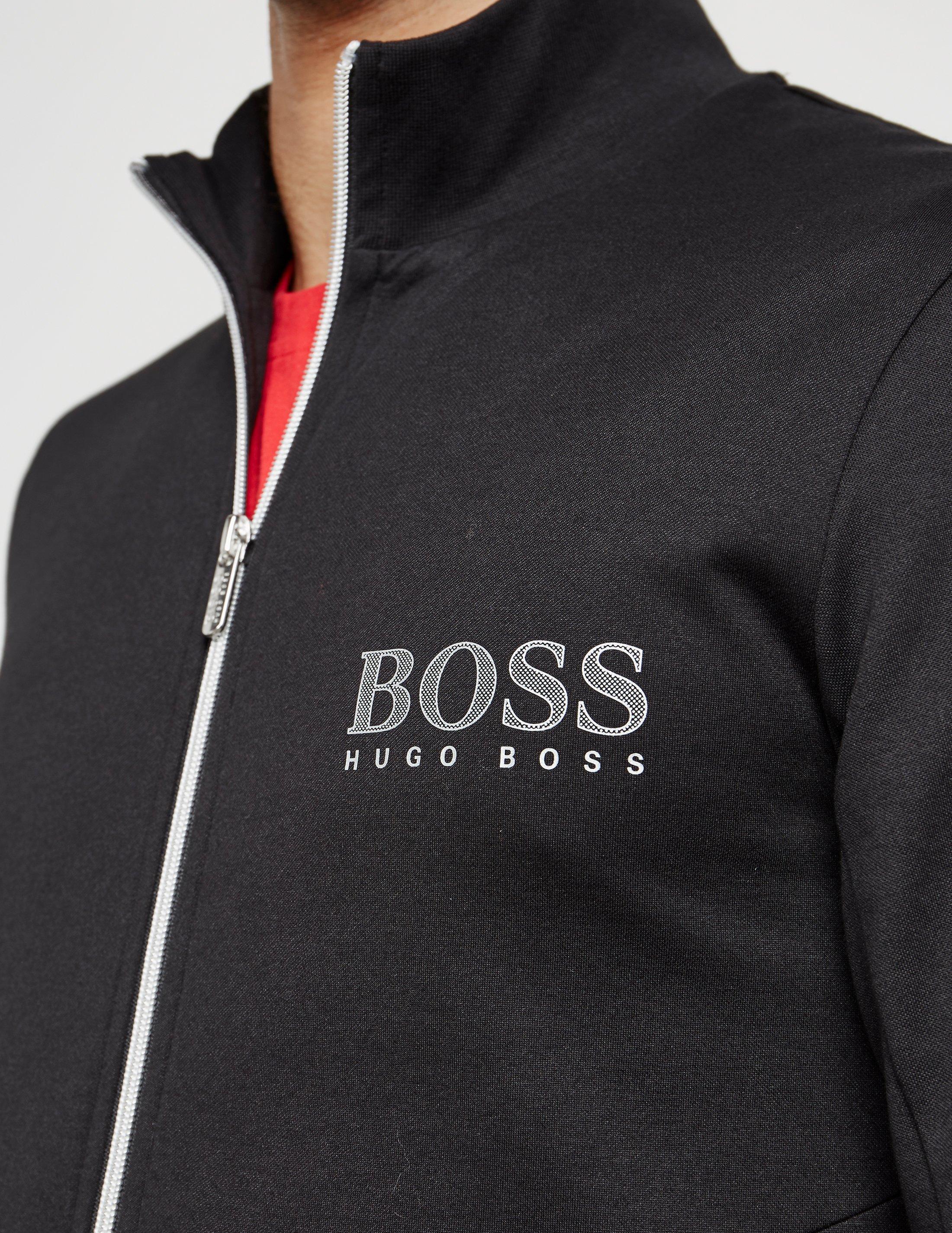 BOSS Mens Poly Pique Full Zip Track Top Black for Men Lyst